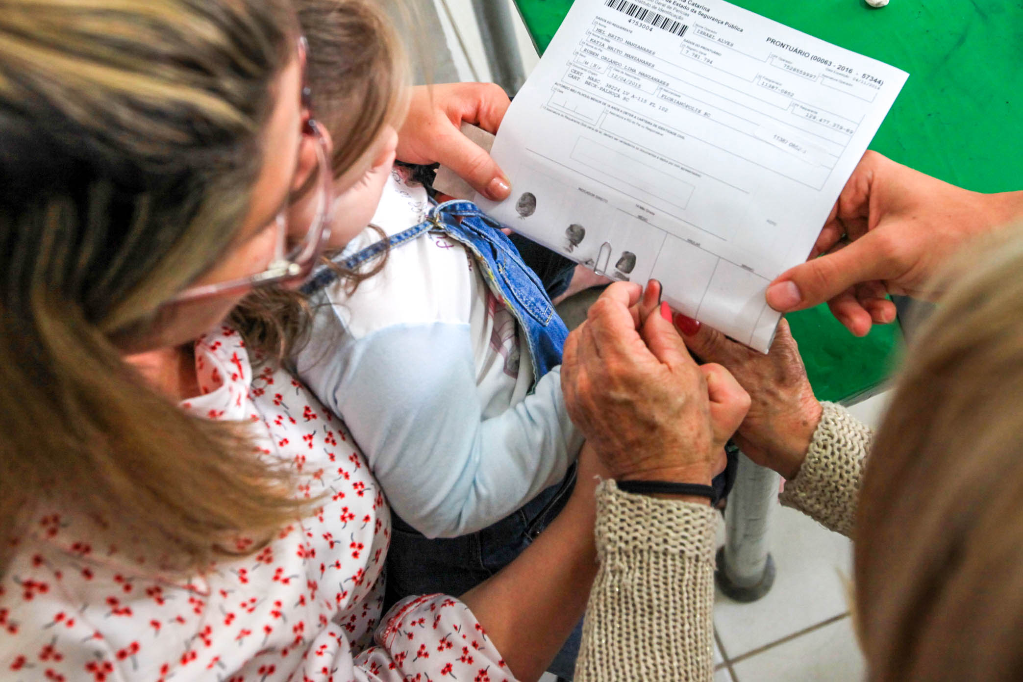 Kátia Manza e sua filha, Mel Manza - Programa de Identificação Civil para Crianças e Adolescentes