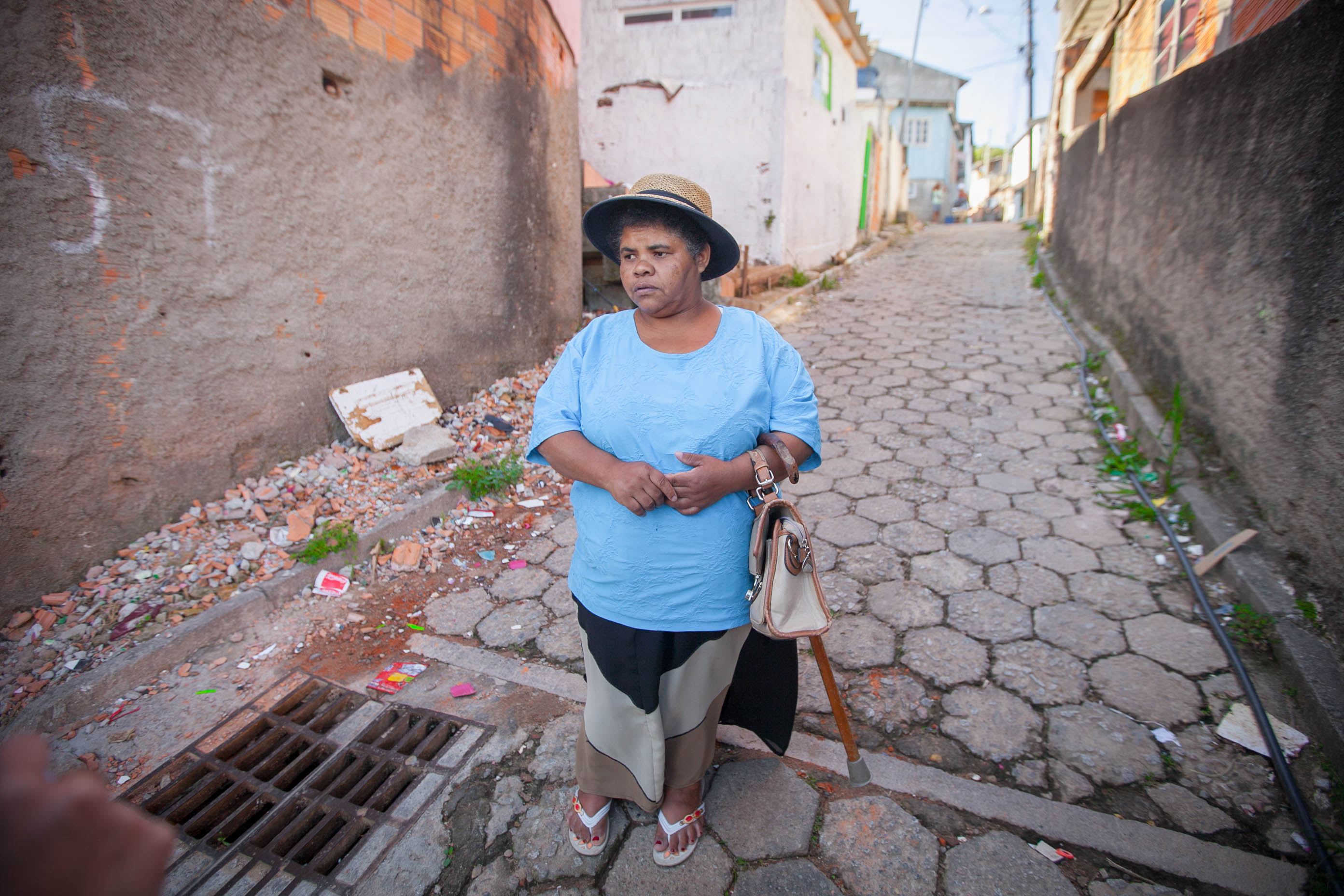 Neoci Guarapina dos Santos, moradora da Vila Aparecidade - Projeto Cidades Invisíveis