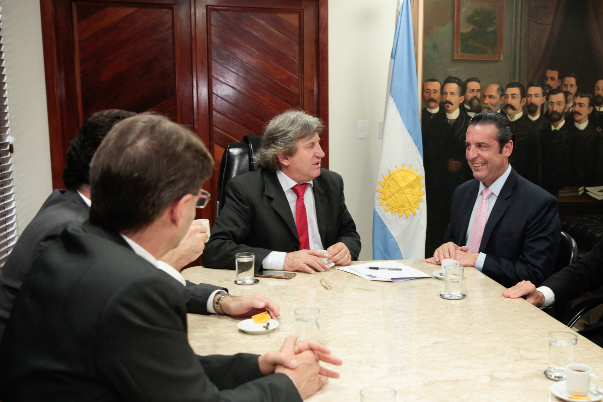 Visita do embaixador da Argentina.
