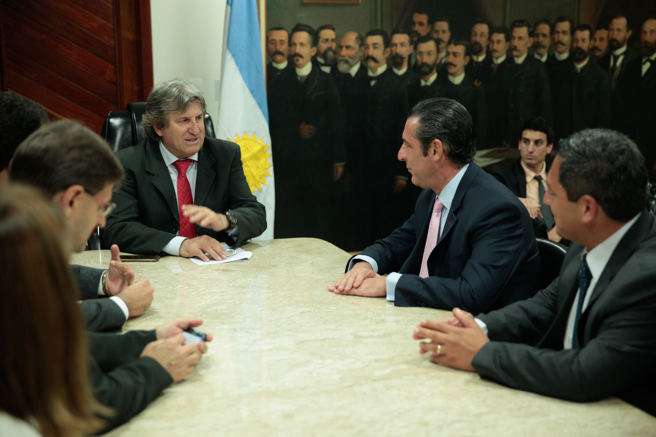 Visita do embaixador da Argentina.