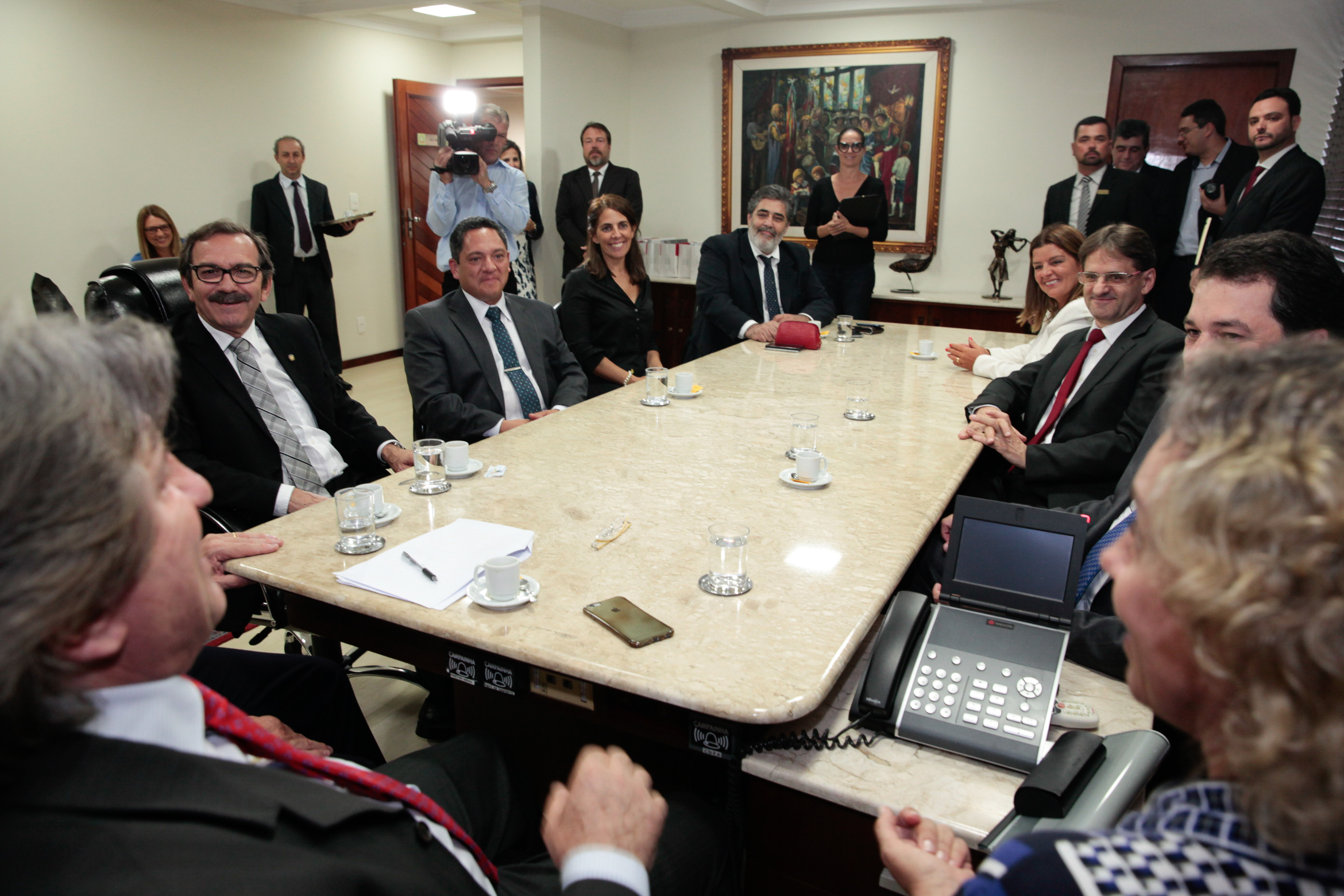 Visita do embaixador da Argentina.