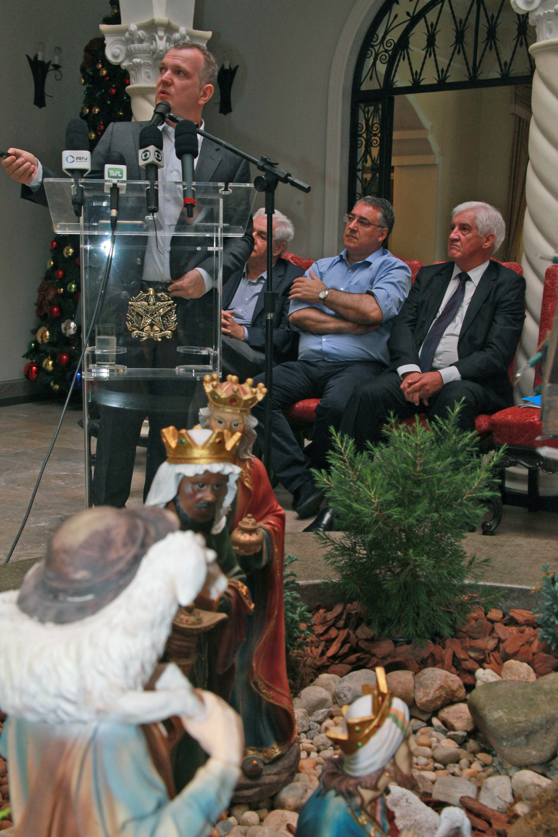 Coletiva de Imprensa com Governador Raimundo Colombo.