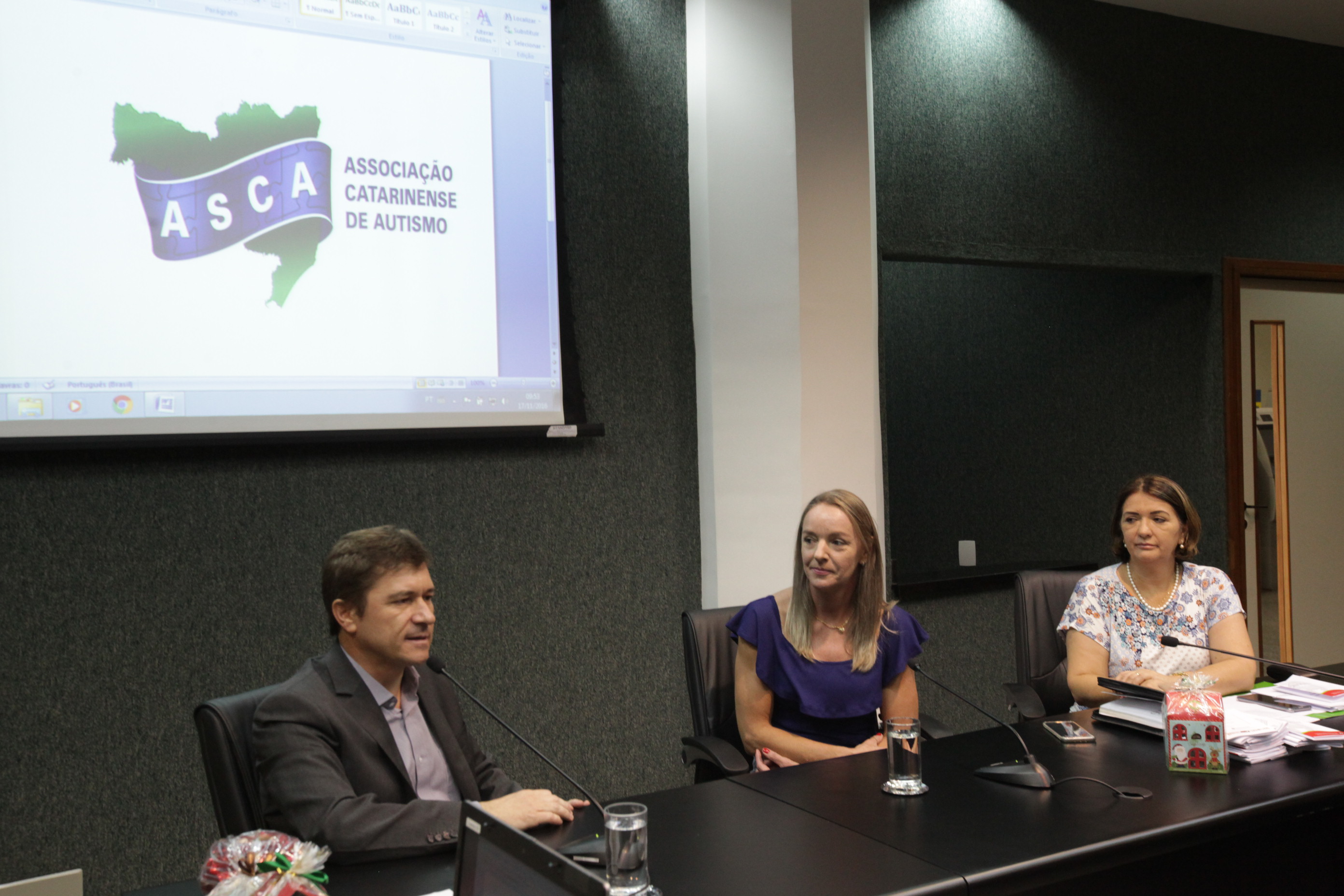 Reunião Com Associação Catarinense de Autismo.