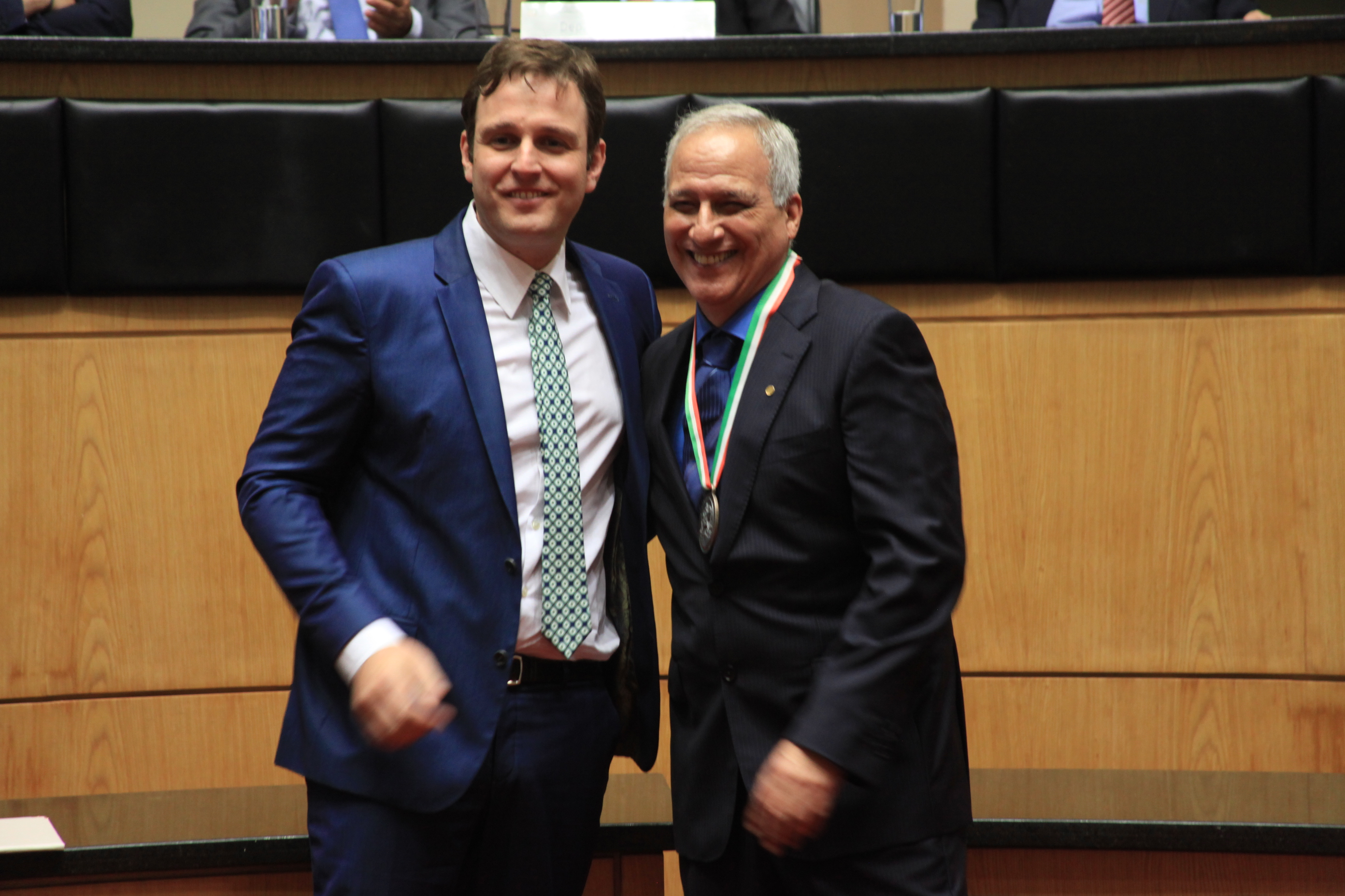 Homenageados na Solenidade de concessão da Comenda do Legislativo Catarinense.