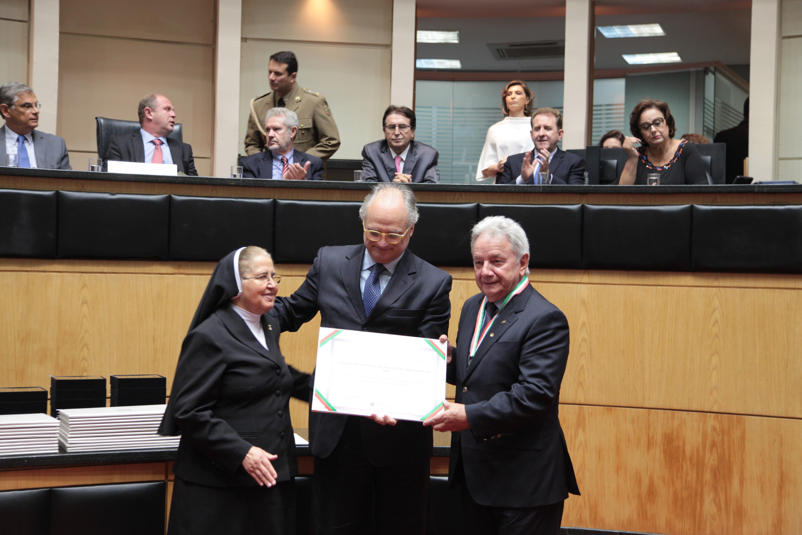 Homenageados - Comenda do Legislativo Catarinense.