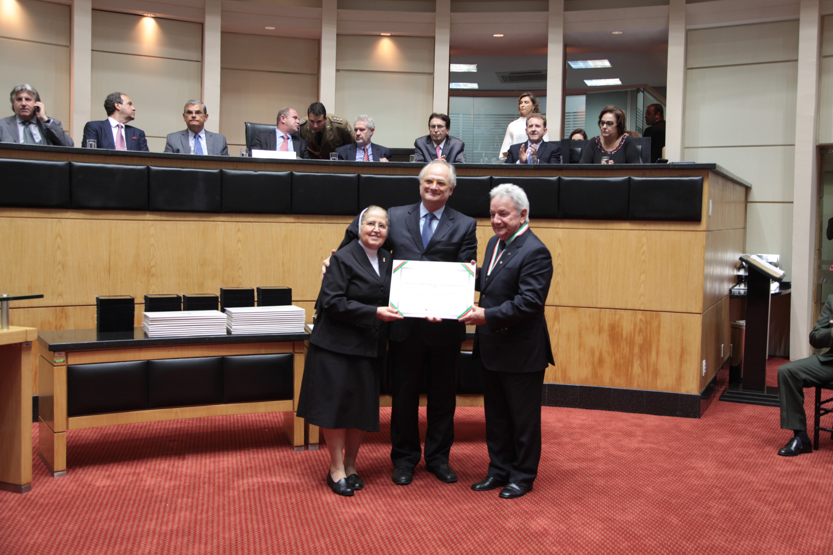 Homenageados - Comenda do Legislativo Catarinense.