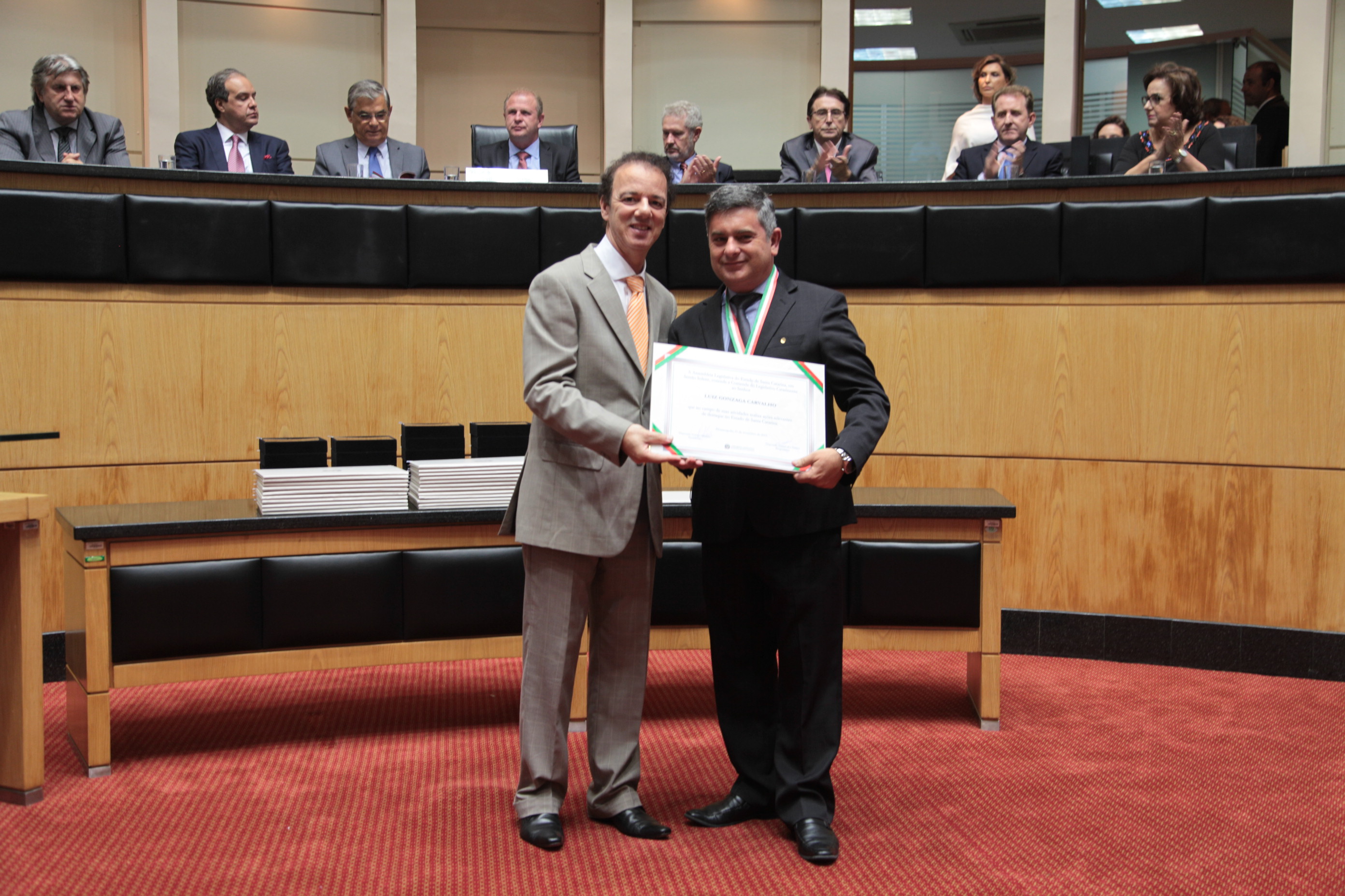 Homenageados - Comenda do Legislativo Catarinense.