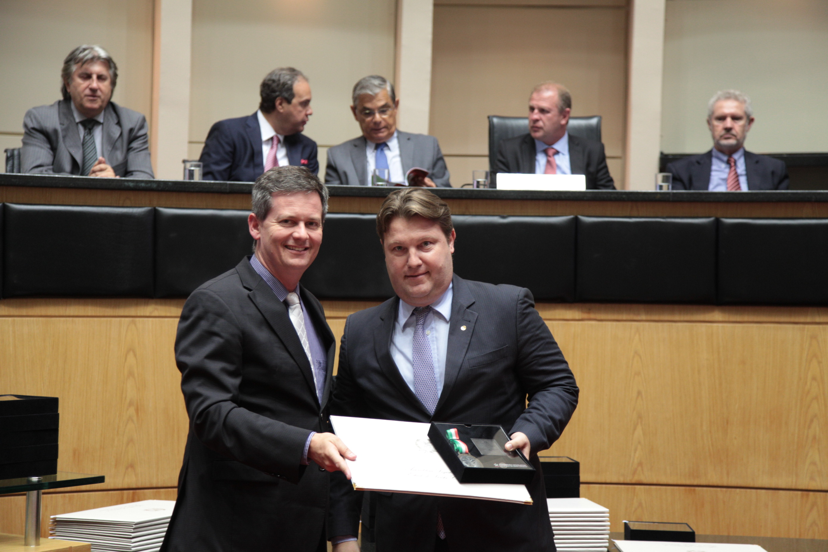 Homenageados - Comenda do Legislativo Catarinense.