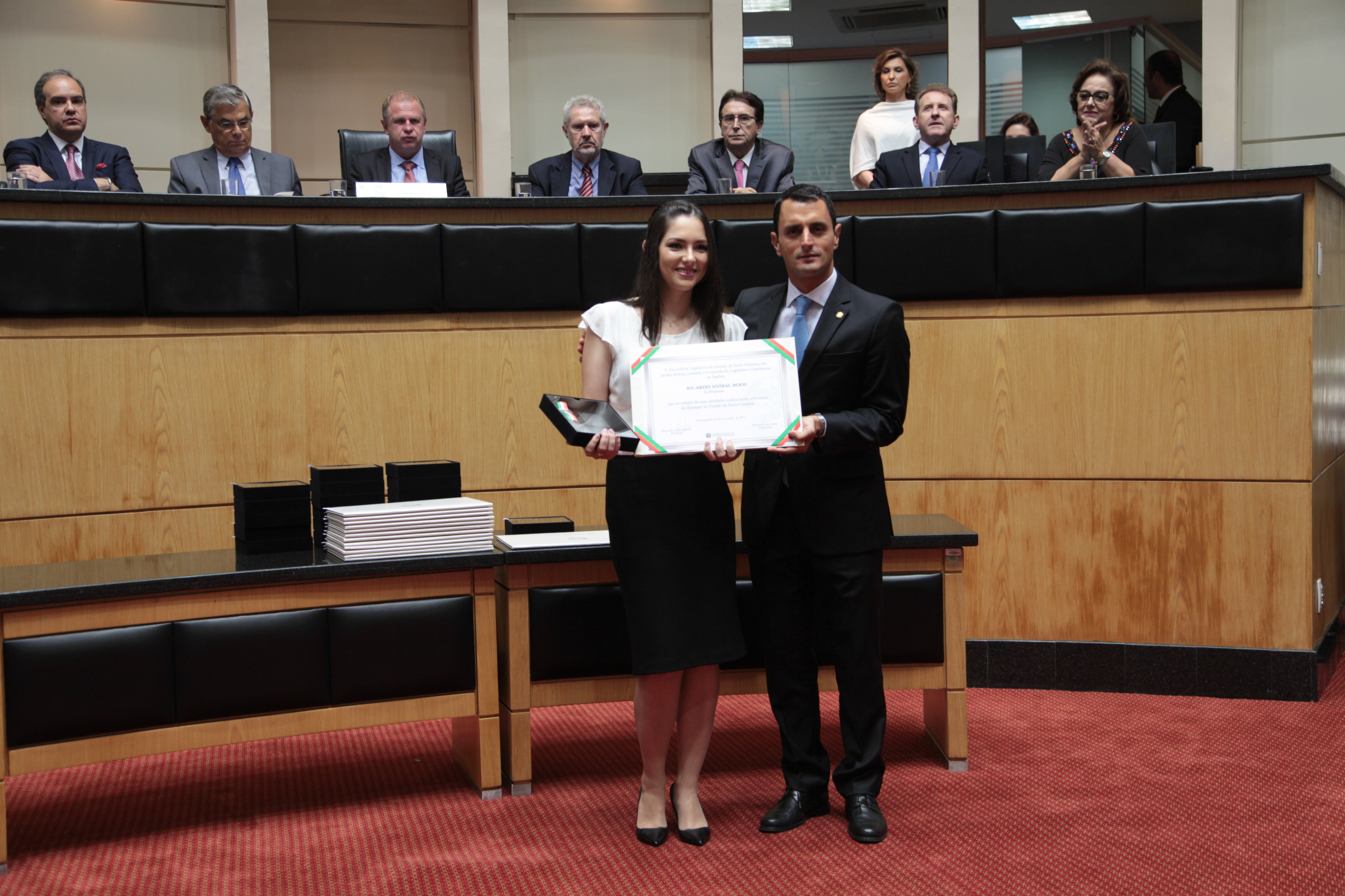Homenageados - Comenda do Legislativo Catarinense.