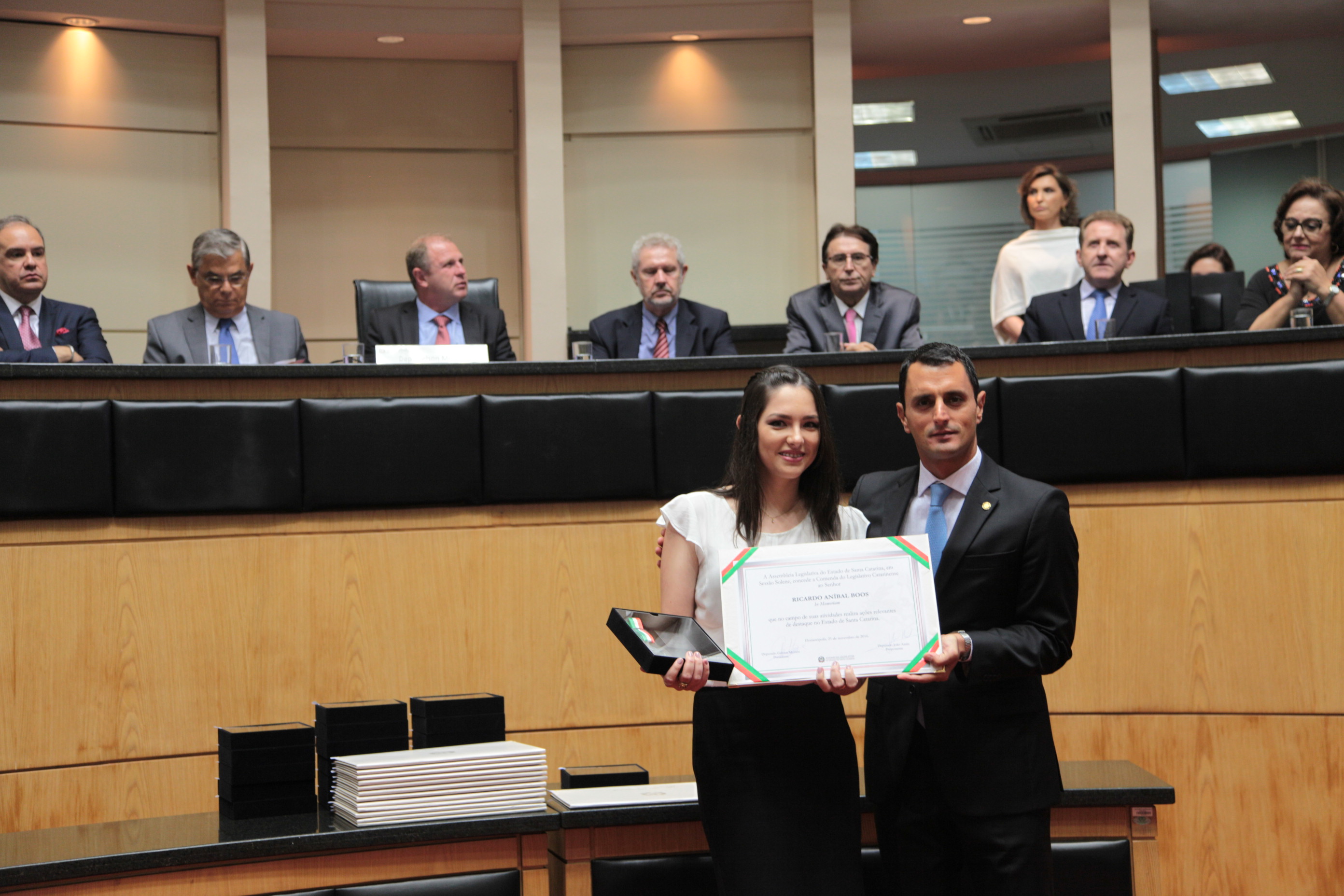 Homenageados - Comenda do Legislativo Catarinense.
