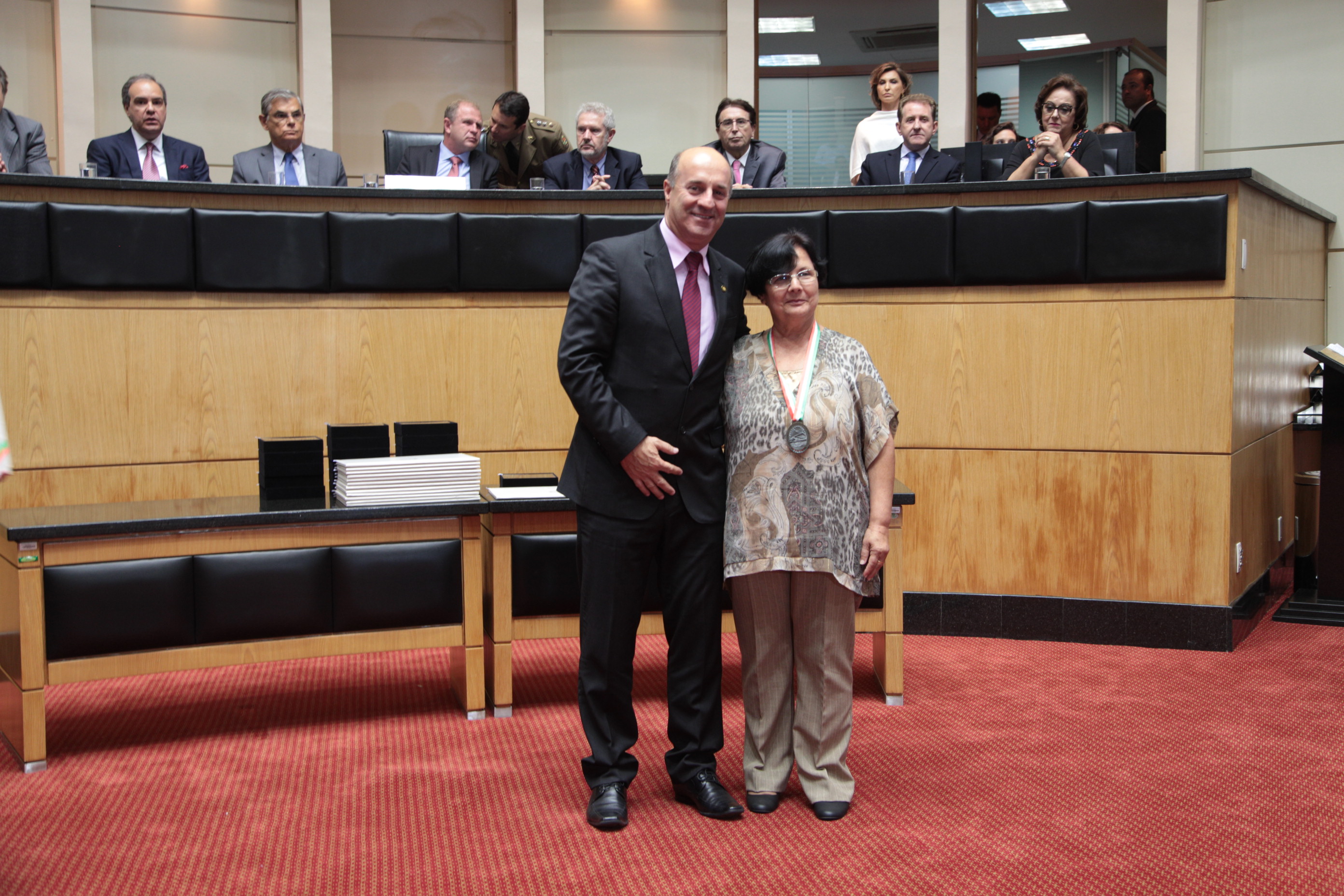 Homenageados - Comenda do Legislativo Catarinense.