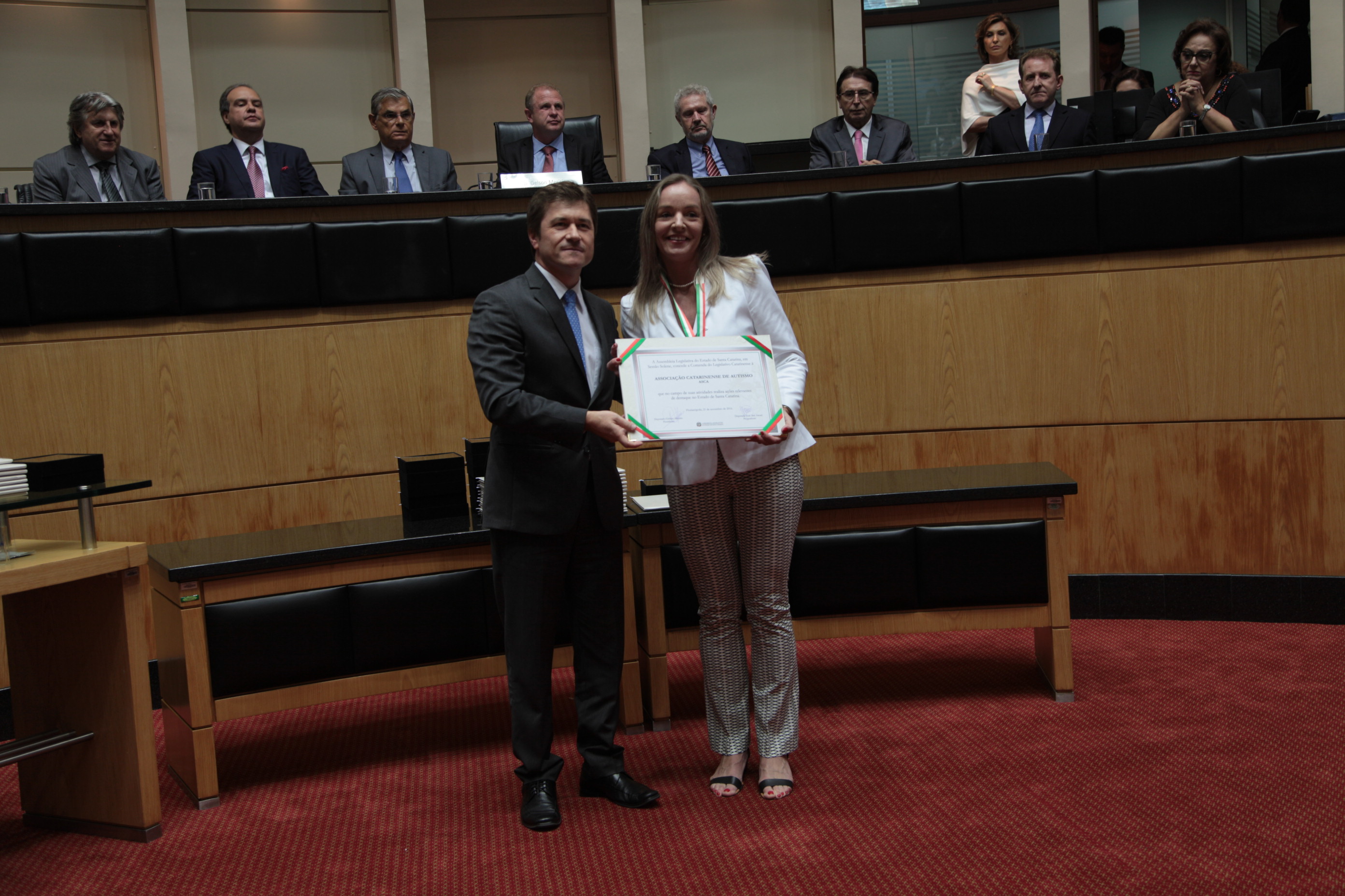 Homenageados - Comenda do Legislativo Catarinense.