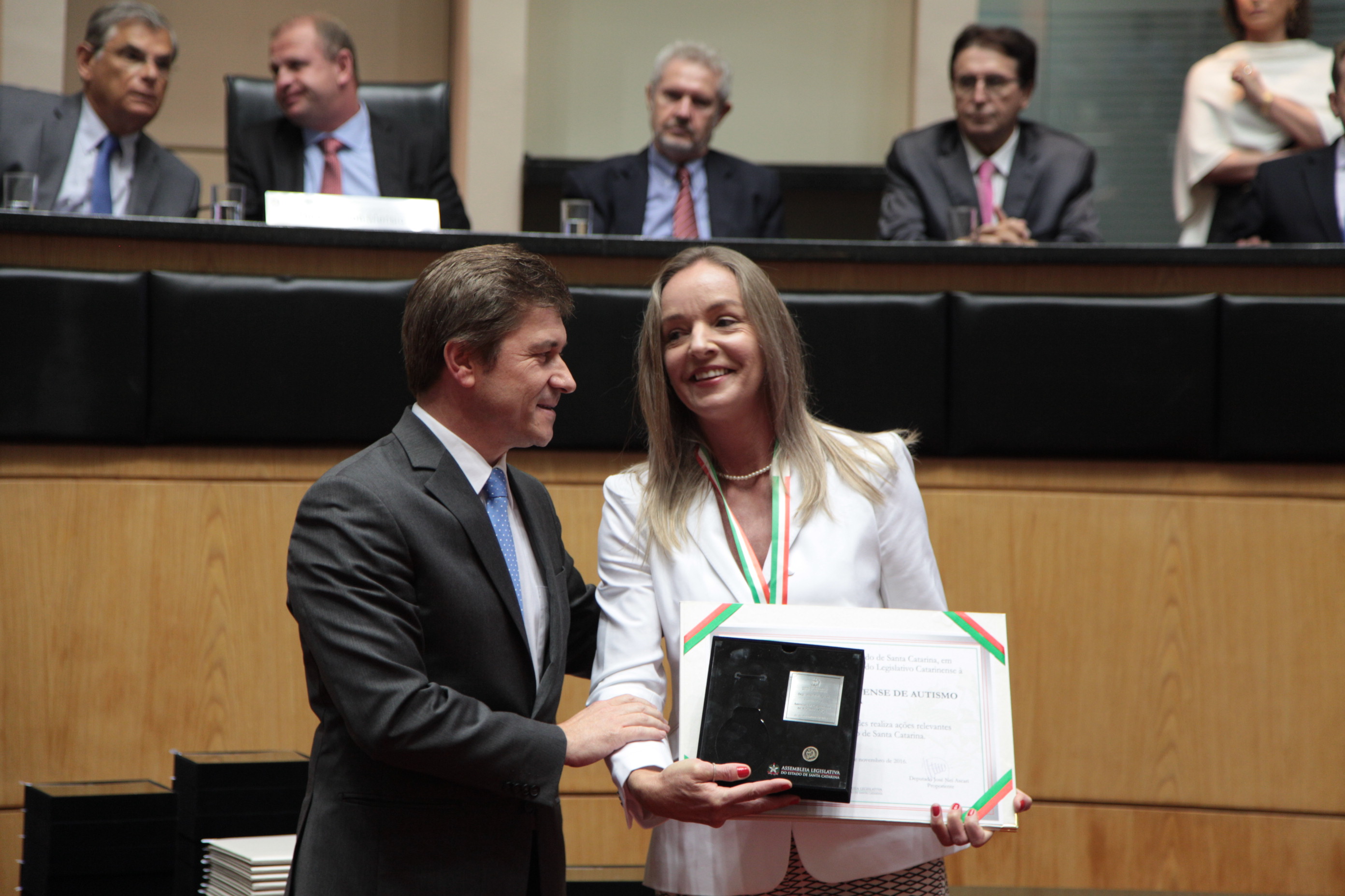 Homenageados - Comenda do Legislativo Catarinense.