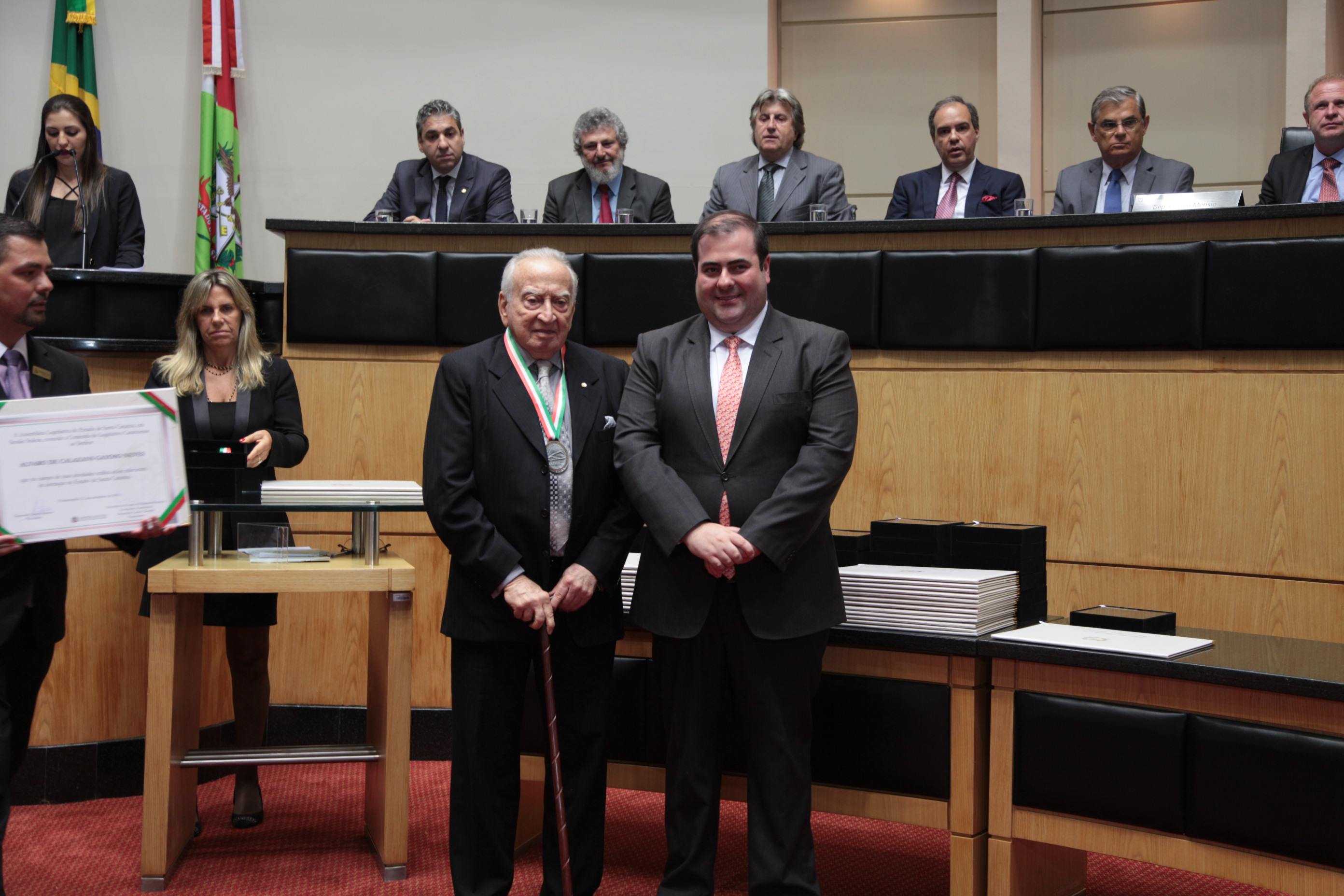 Homenageados - Comenda do Legislativo Catarinense.