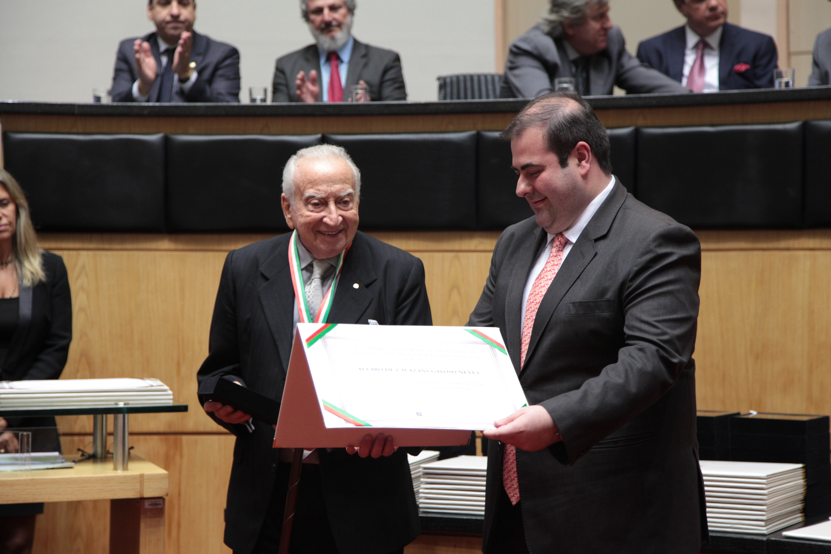 Homenageados - Comenda do Legislativo Catarinense.