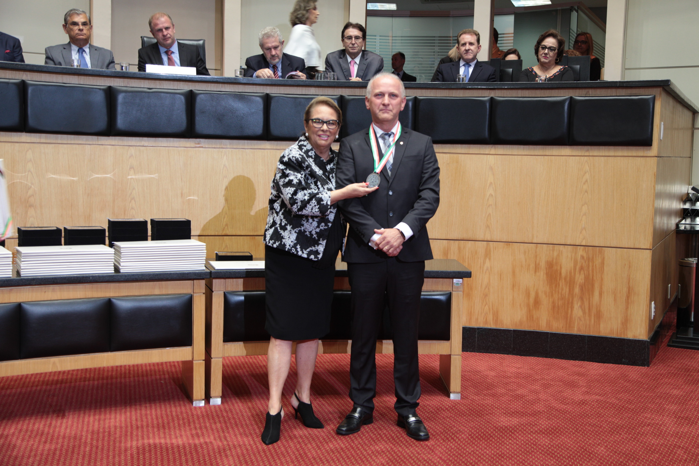 Homenageados - Comenda do Legislativo Catarinense.
