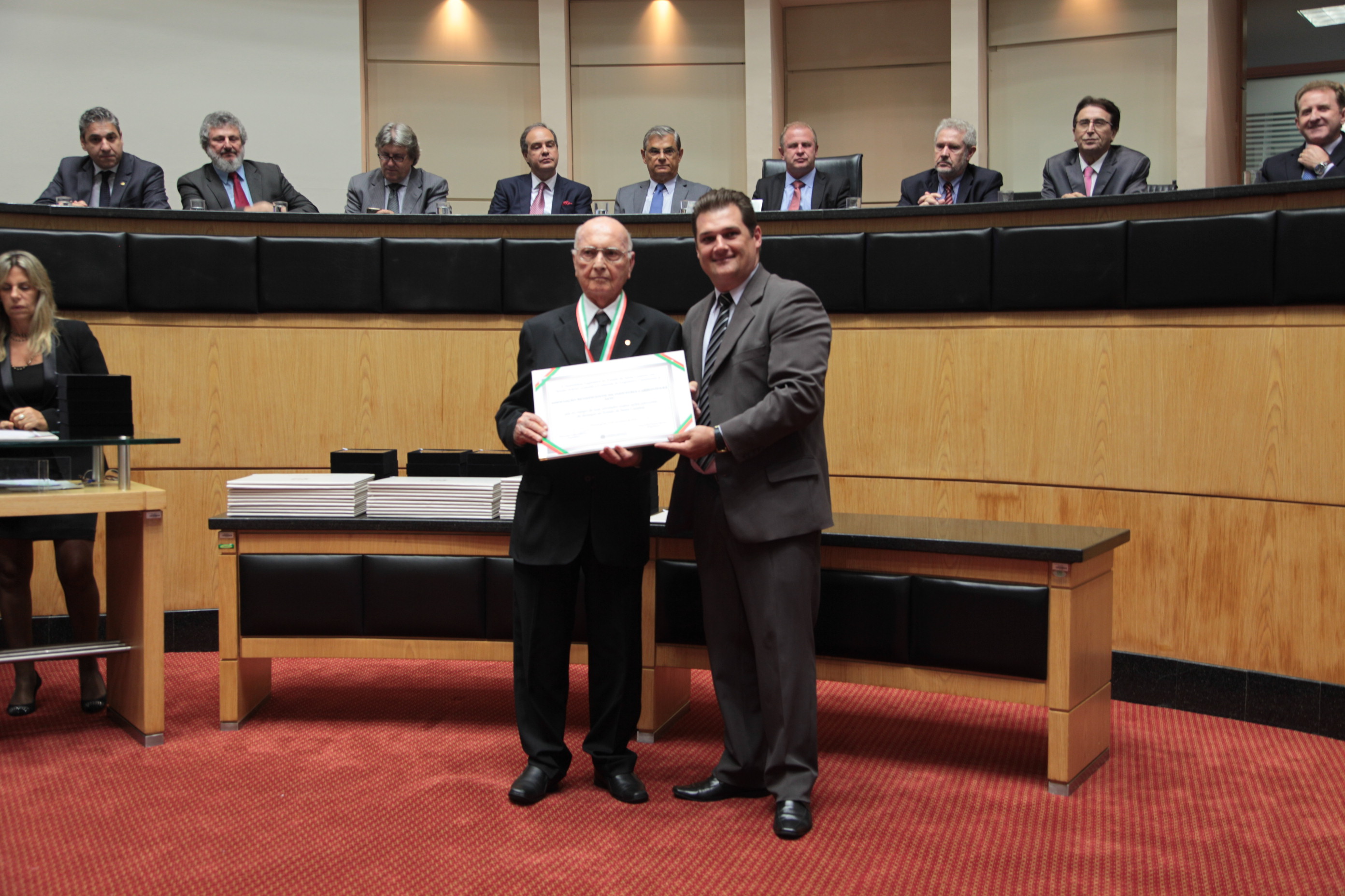 Homenageados - Comenda do Legislativo Catarinense.