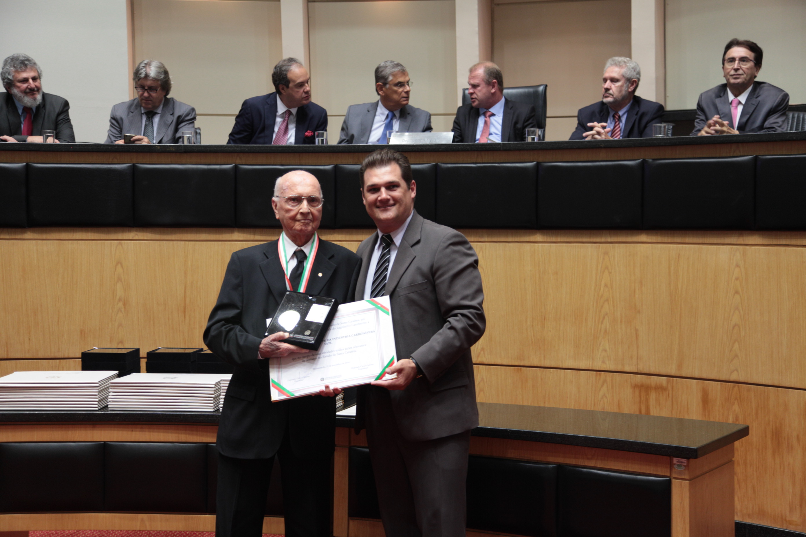 Homenageados - Comenda do Legislativo Catarinense.