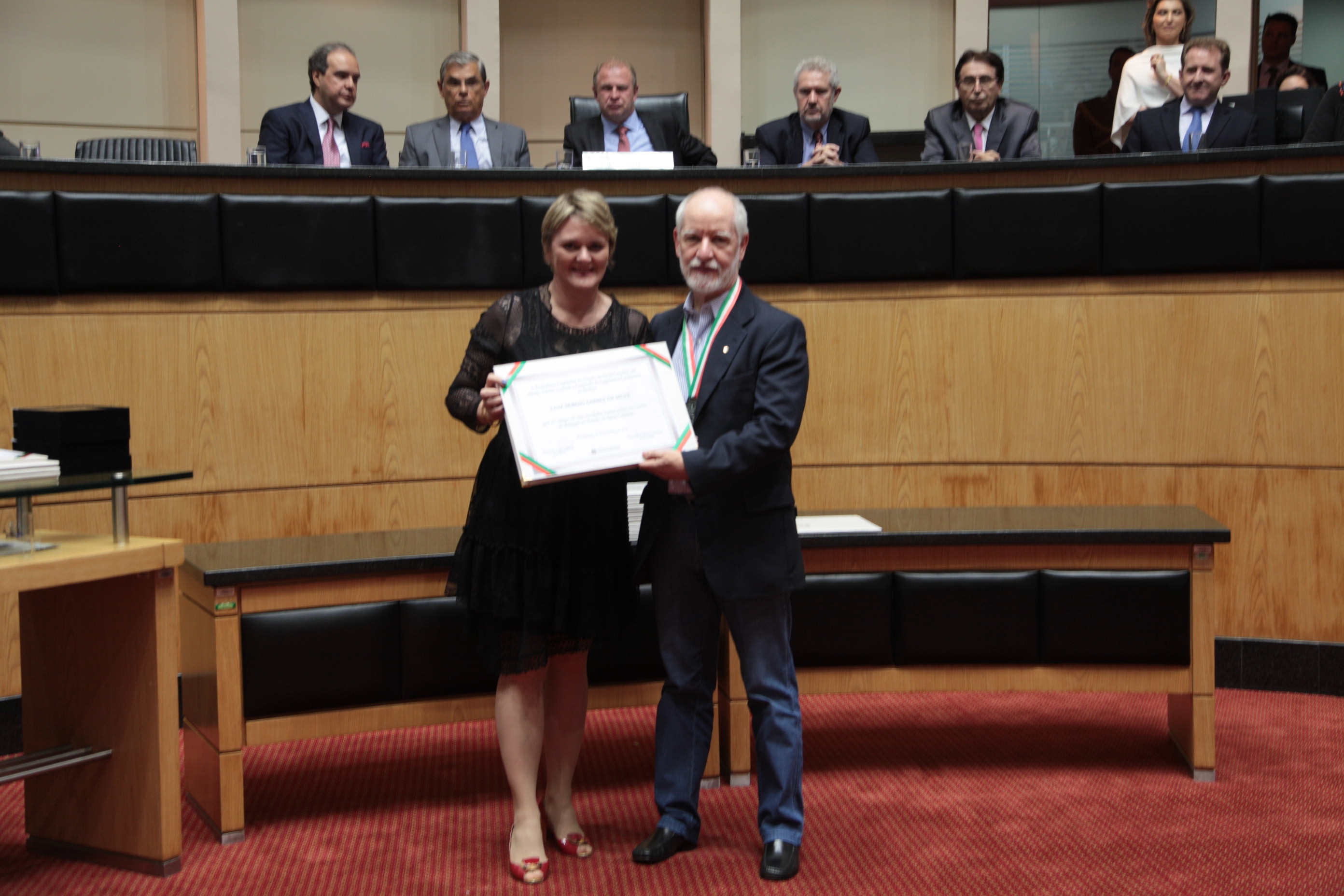 Homenageados - Comenda do Legislativo Catarinense.