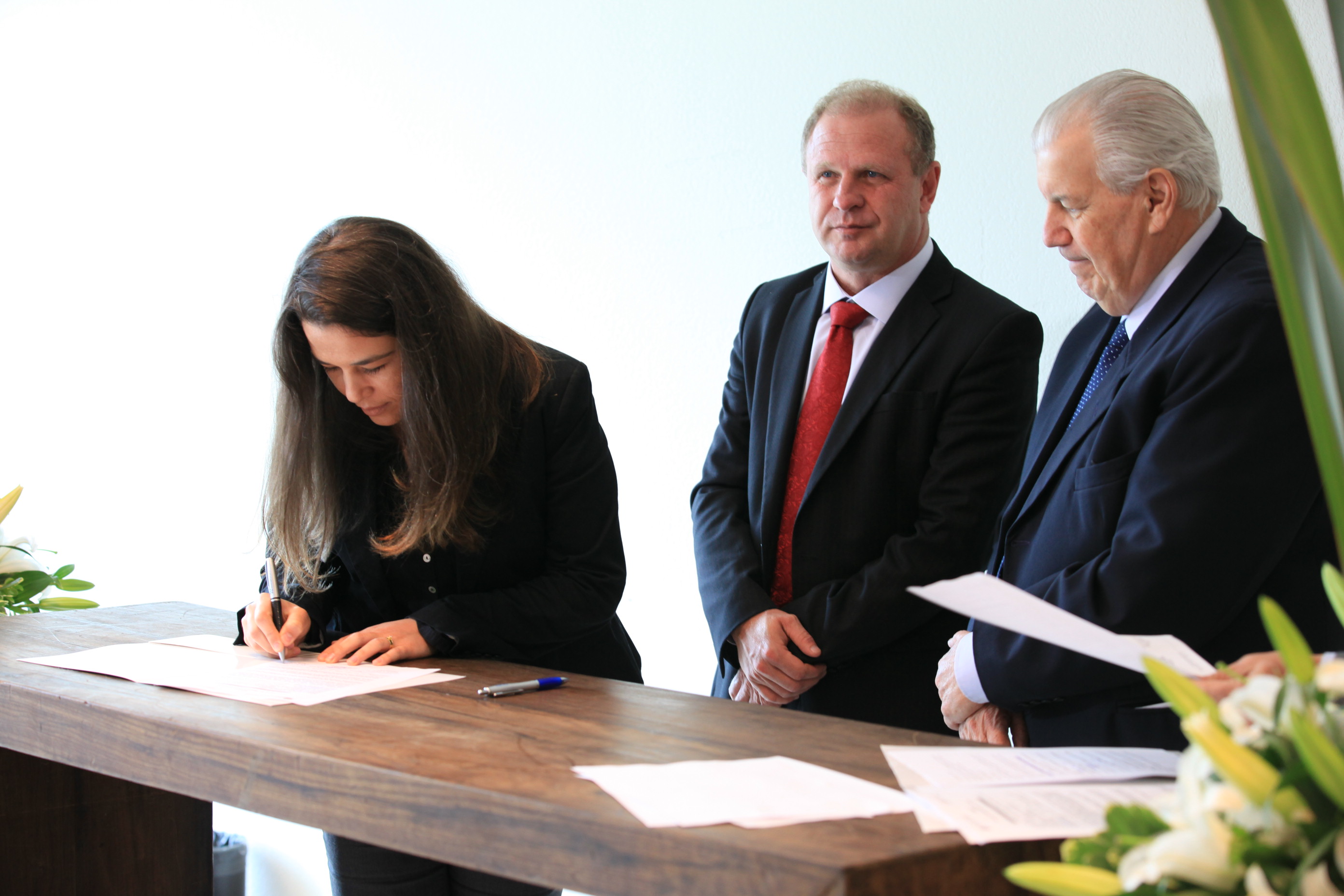 Assinatura de Convênio entre Acaert e Alesc.