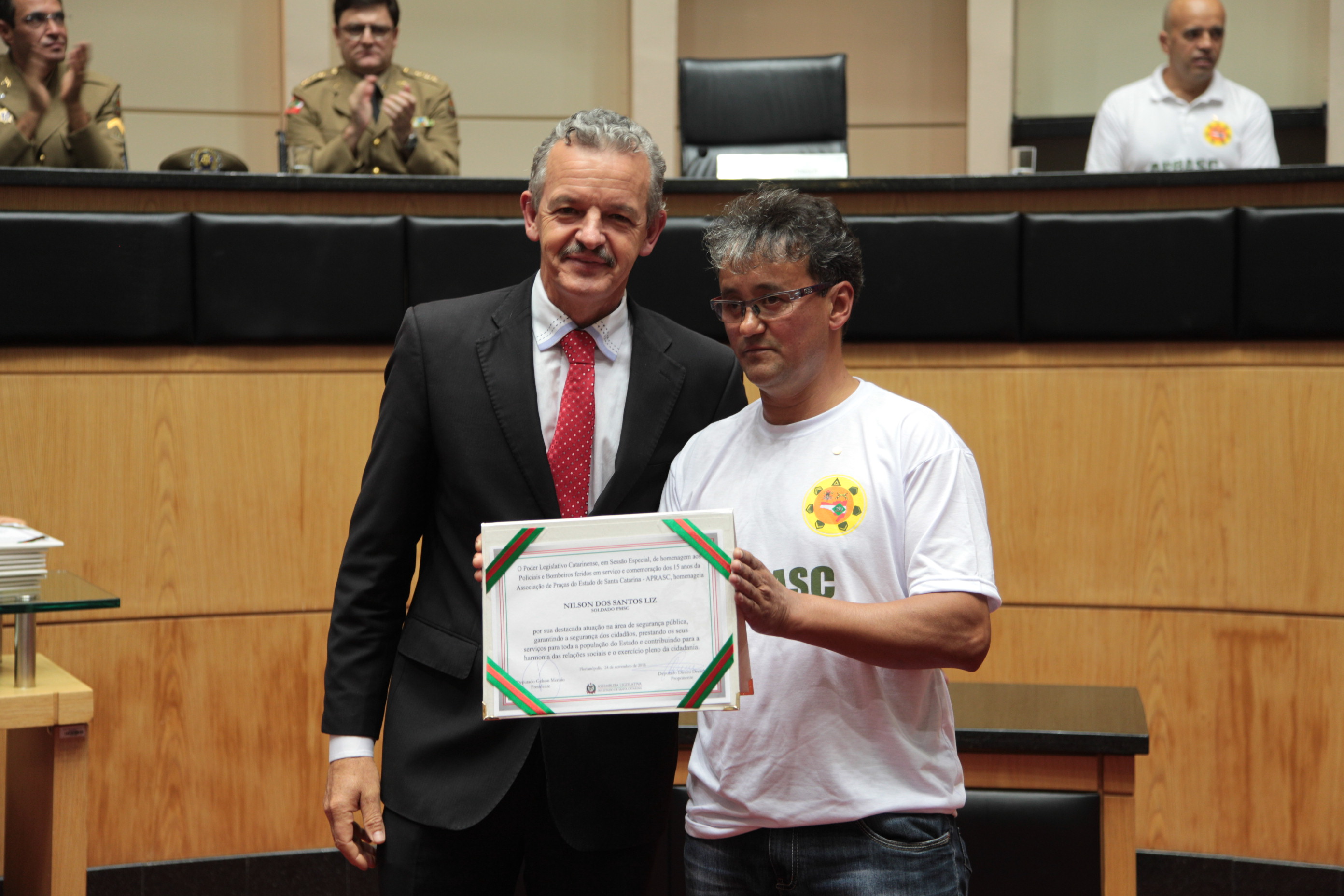 Sessão Especial - Homenagem aos Policiais e Bombeiros Feridos e 15 Anos da APRASC