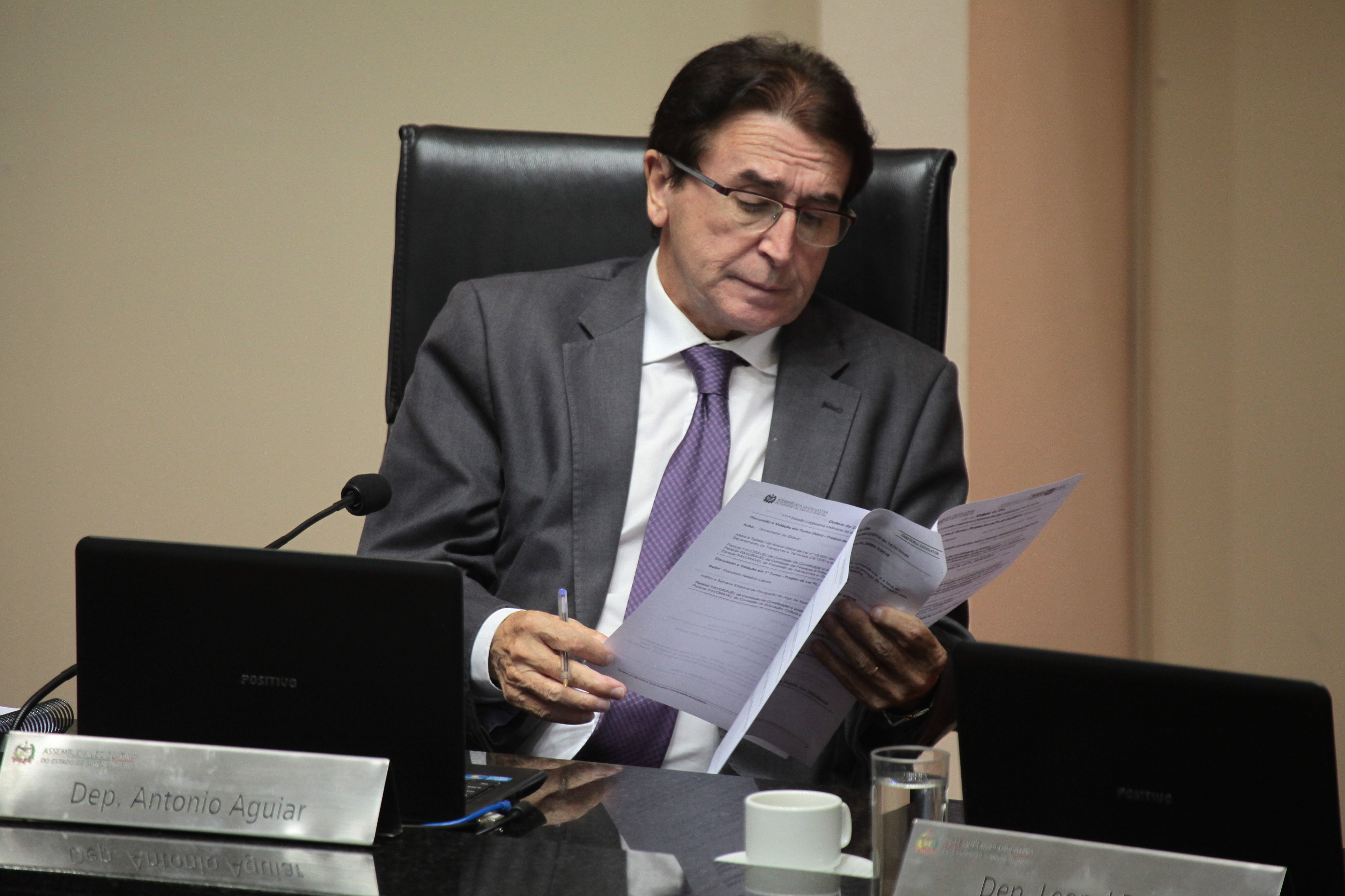 Sessão Ordinária. Deputado Antônio Aguiar (PMDB) Foto: Miriam Zomer