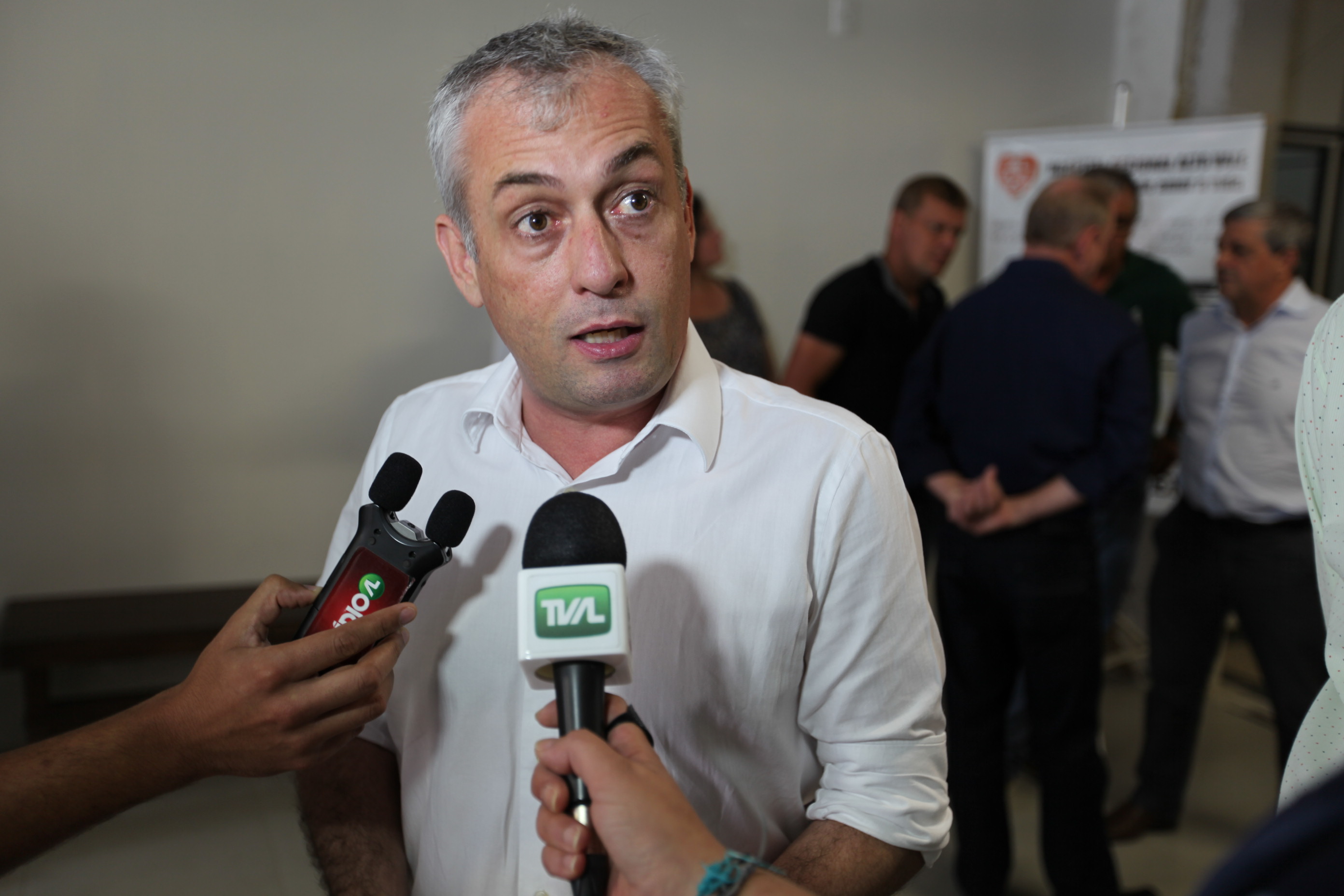 Vistoria das obras no Hospital Regional Alto Vale. João Paulo Karam Kleinubing, secretário de saúde.