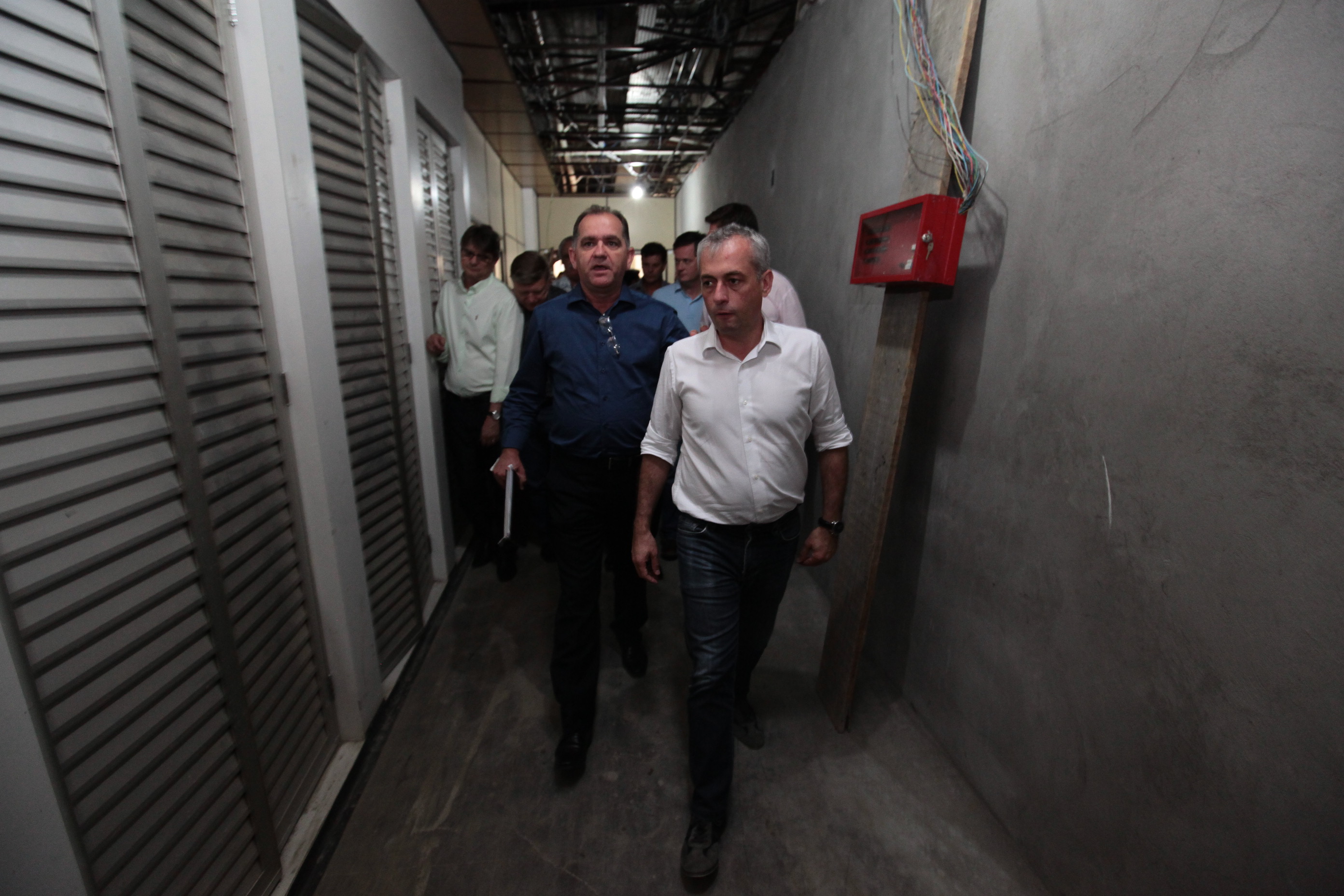 Vistoria das obras no Hospital Regional Alto Vale.