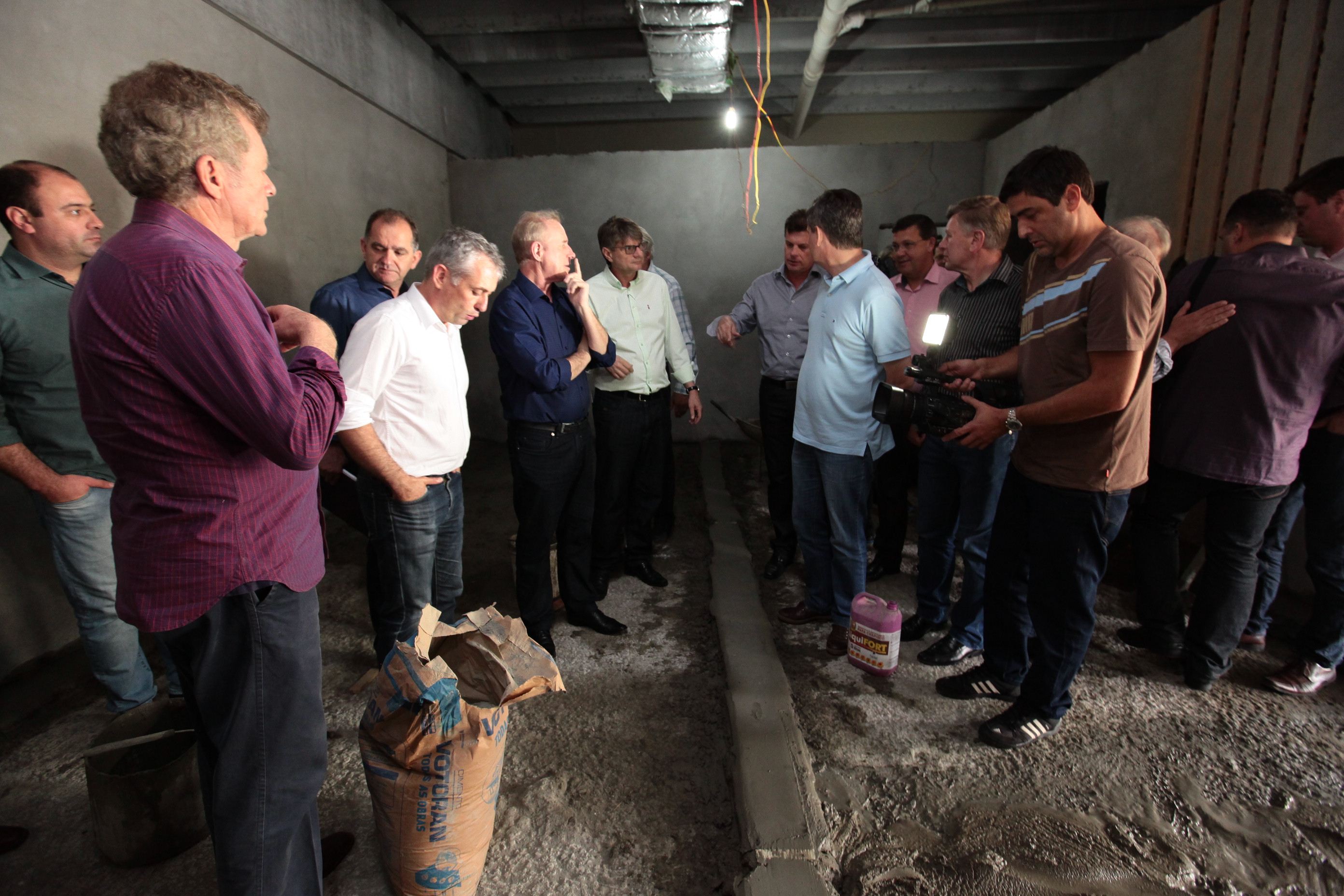 Vistoria das obras no Hospital Regional Alto Vale.