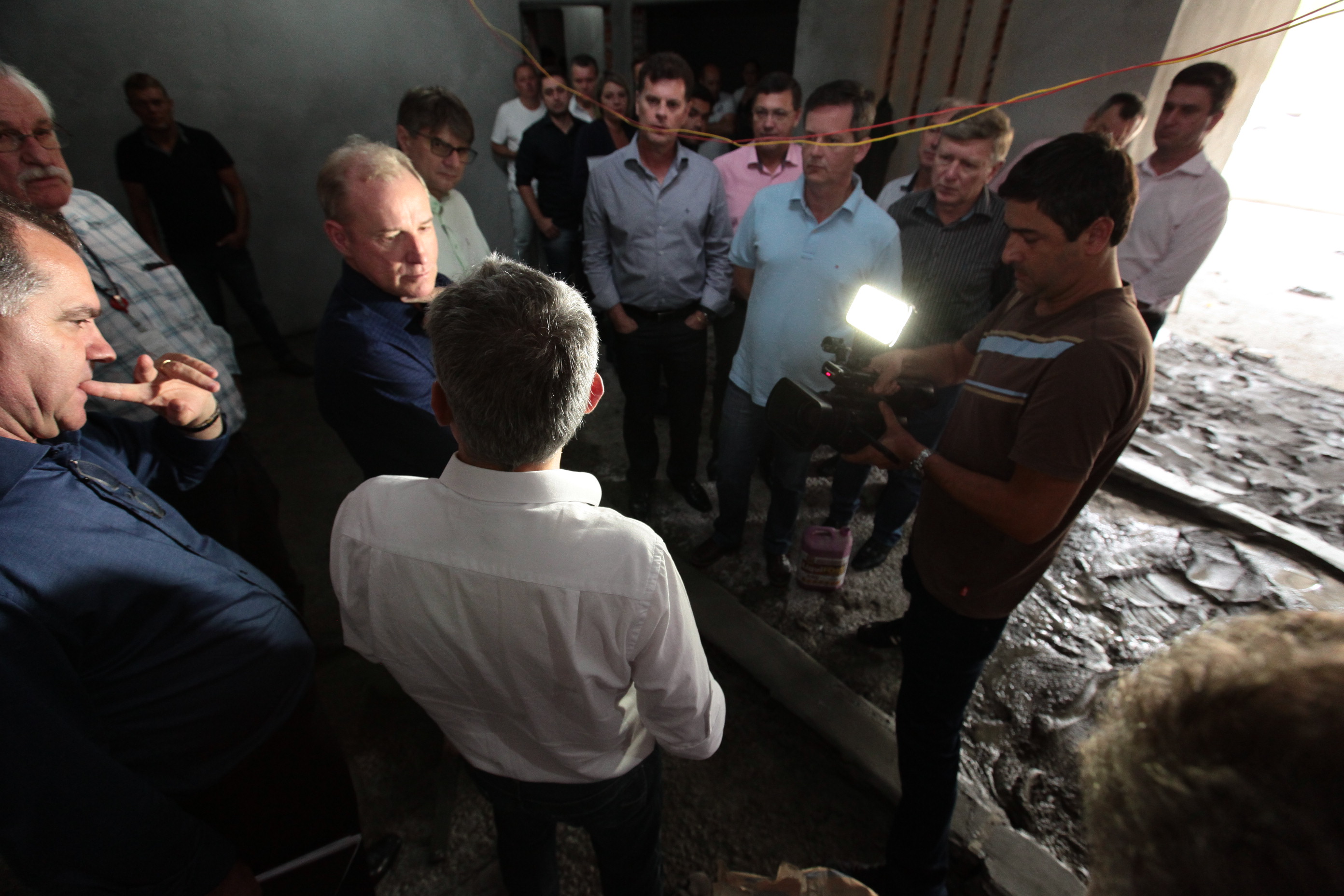 Vistoria das obras no Hospital Regional Alto Vale.