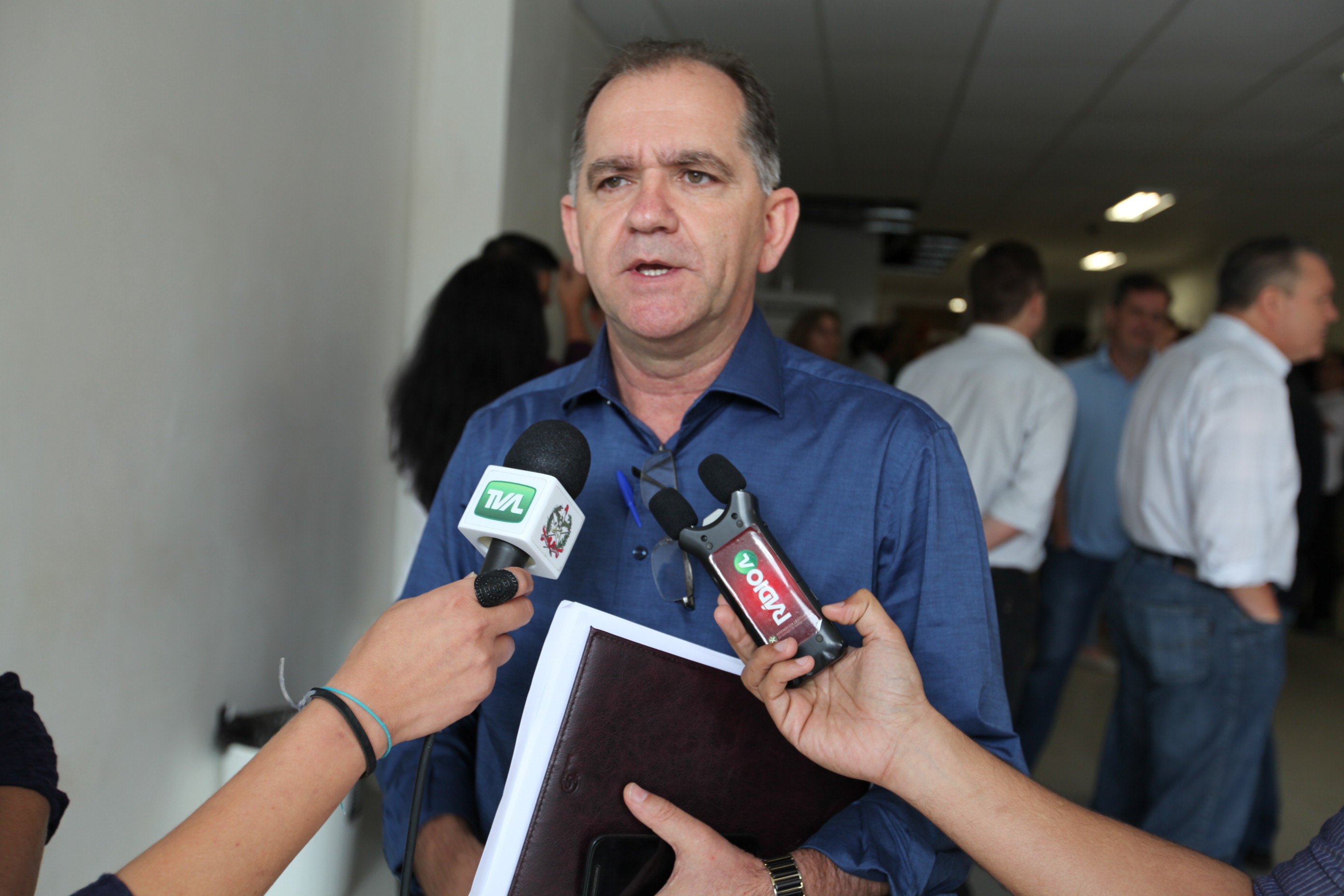 Vistoria das obras no Hospital Regional Alto Vale. Manoel Arizoli Pereira.