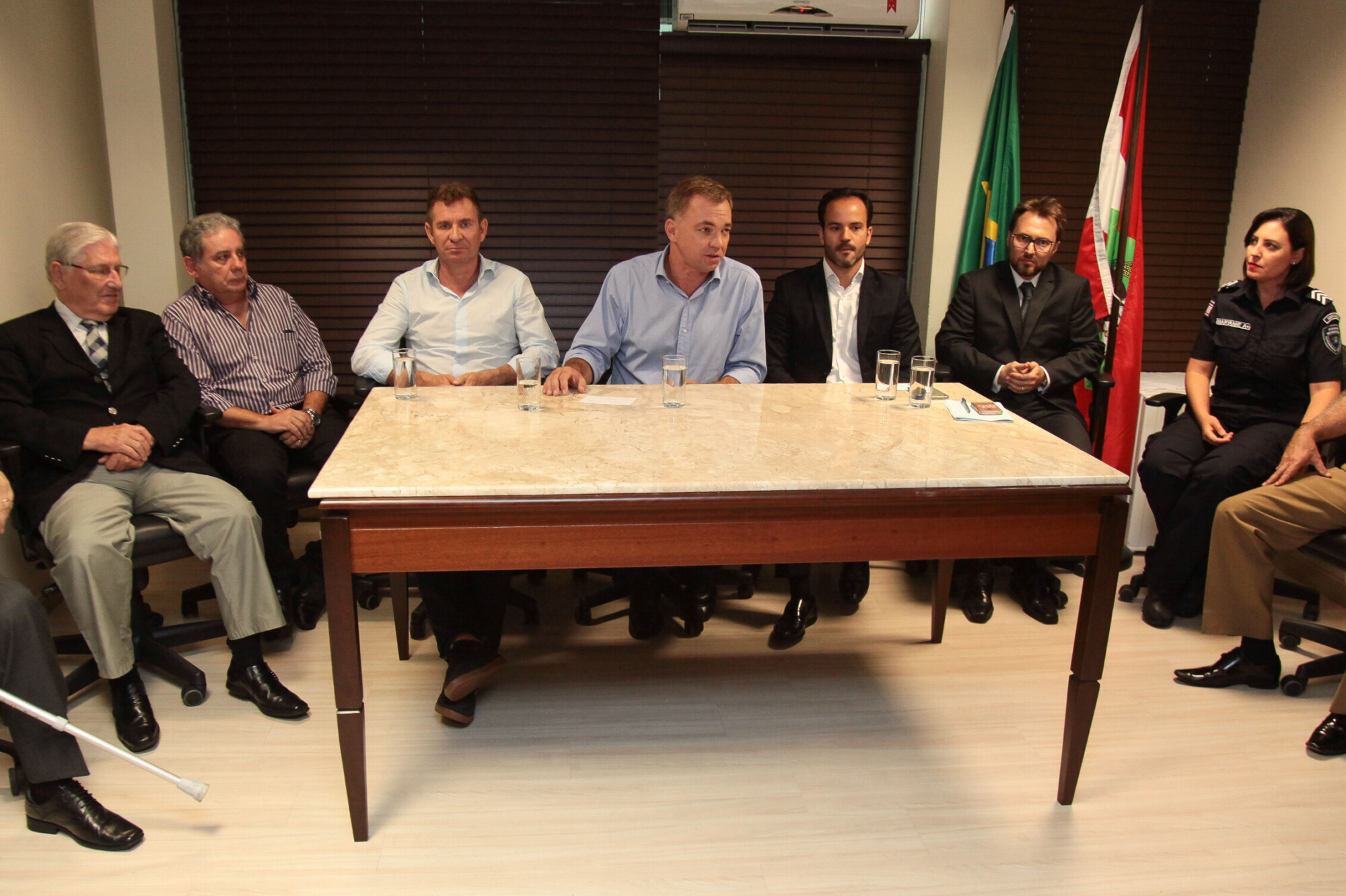 Deputado Gean Loureiro, prefeito eleito da Capital, apresenta novos secretários