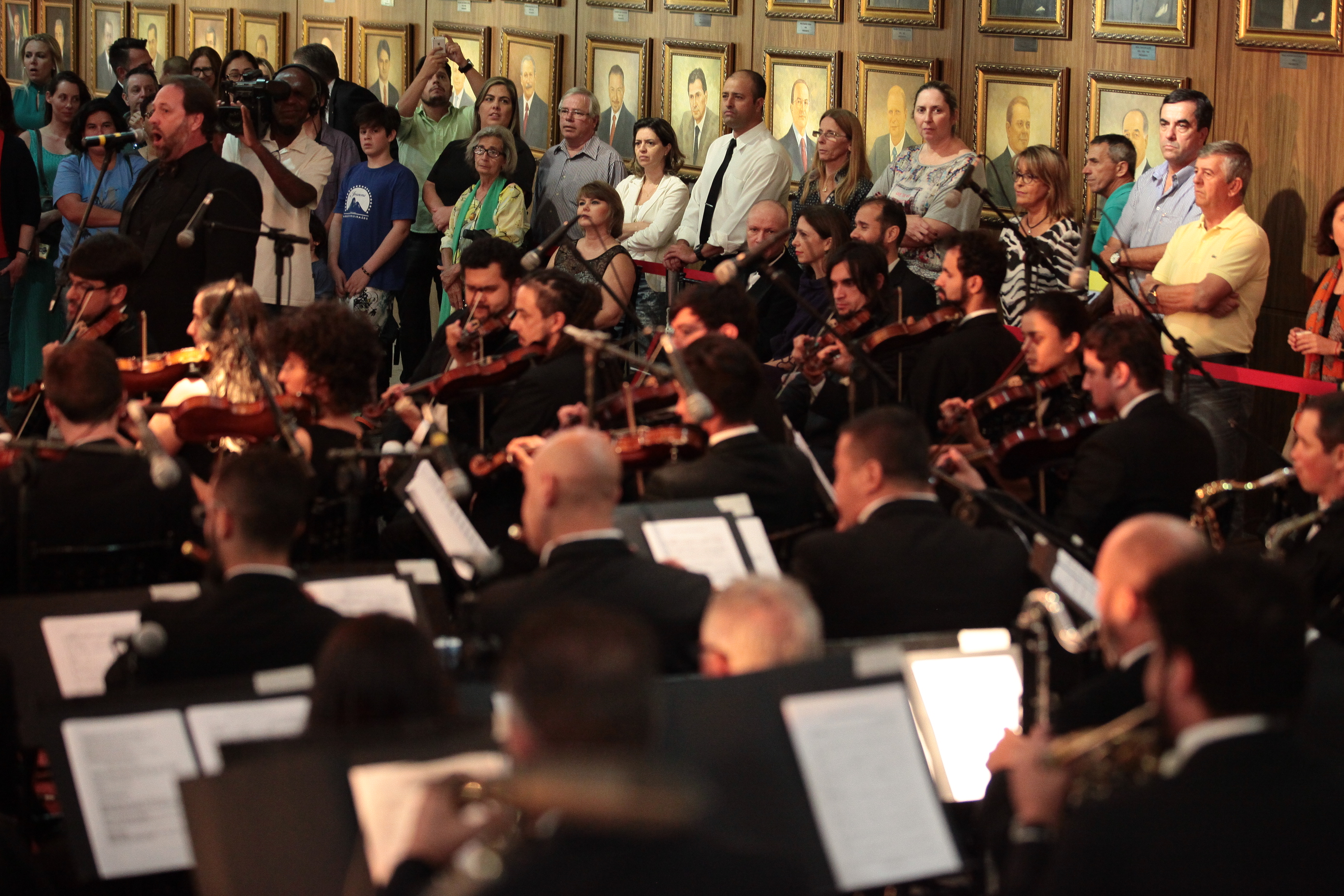 Apresentação da Orquestra Sinfônica de Santa Catarina. Foto: Fábio Queiroz.