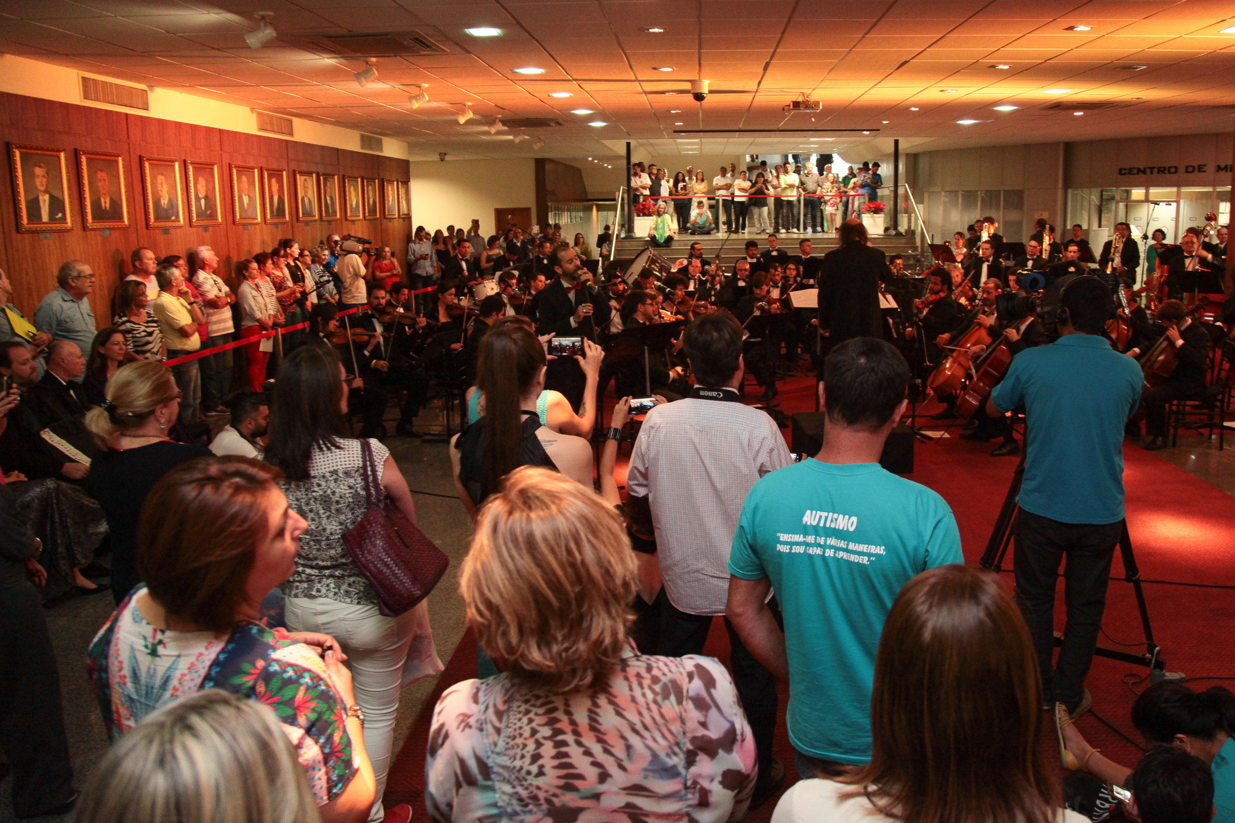 Apresentação da Orquestra Sinfônica de Santa Catarina. Foto: Miriam Zomer
