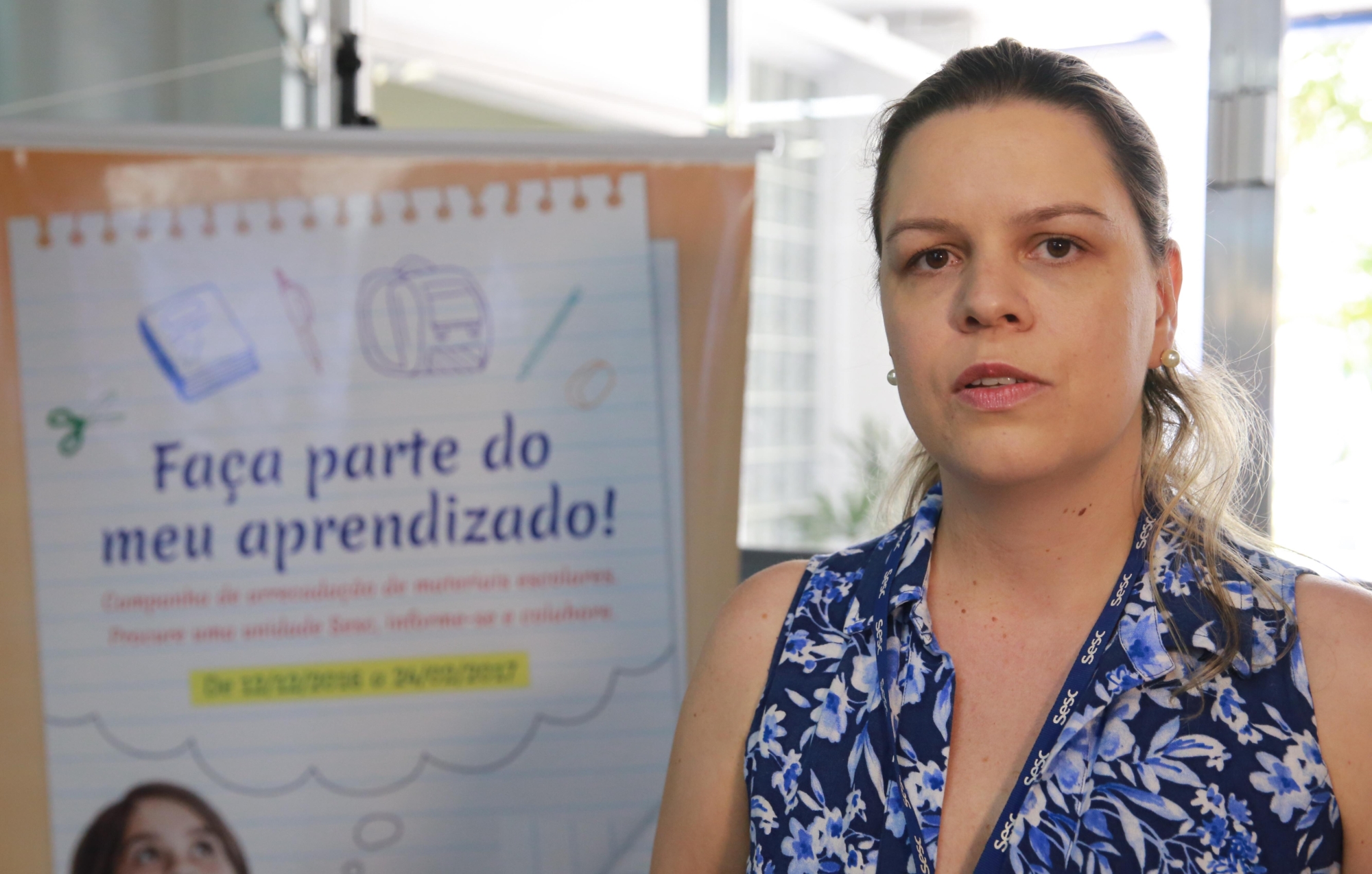 Giseli Mara Schena, gerente de Assistência do Sesc/SC. FOTO: Lucas Gabriel Diniz/Agência AL
