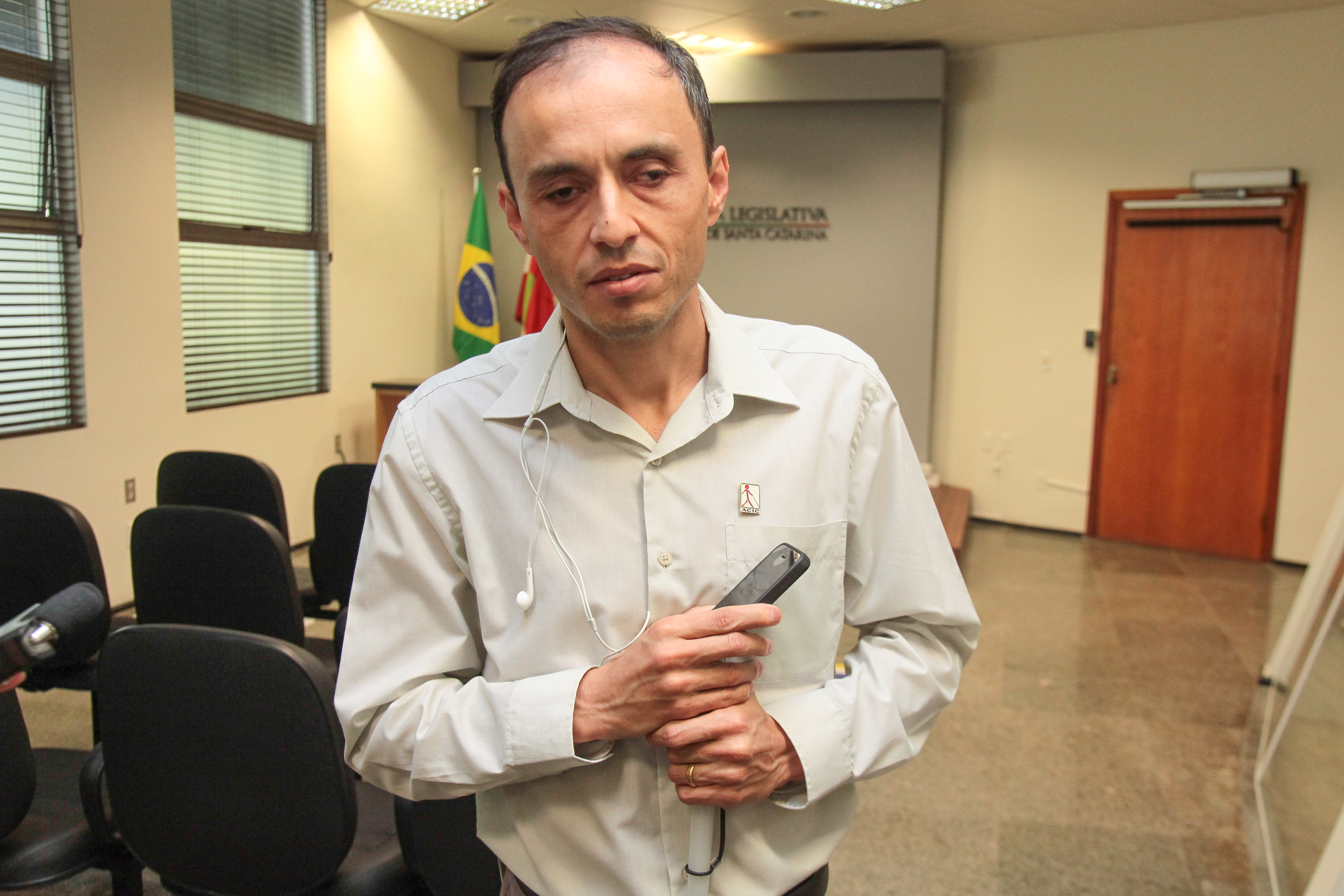Jairo da Silva, Presidente da ACIC Associação Catarinense para Integração do Cego.