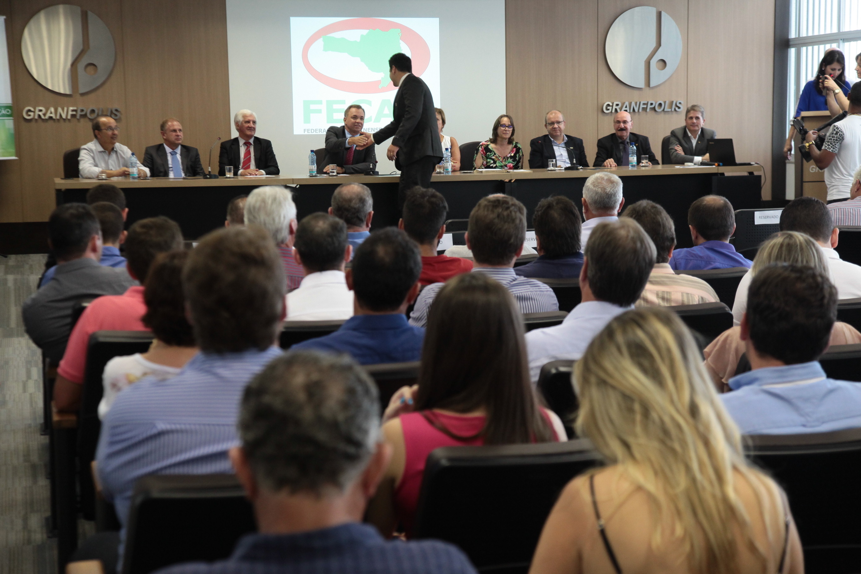 Posse da nova diretoria da FECAM.