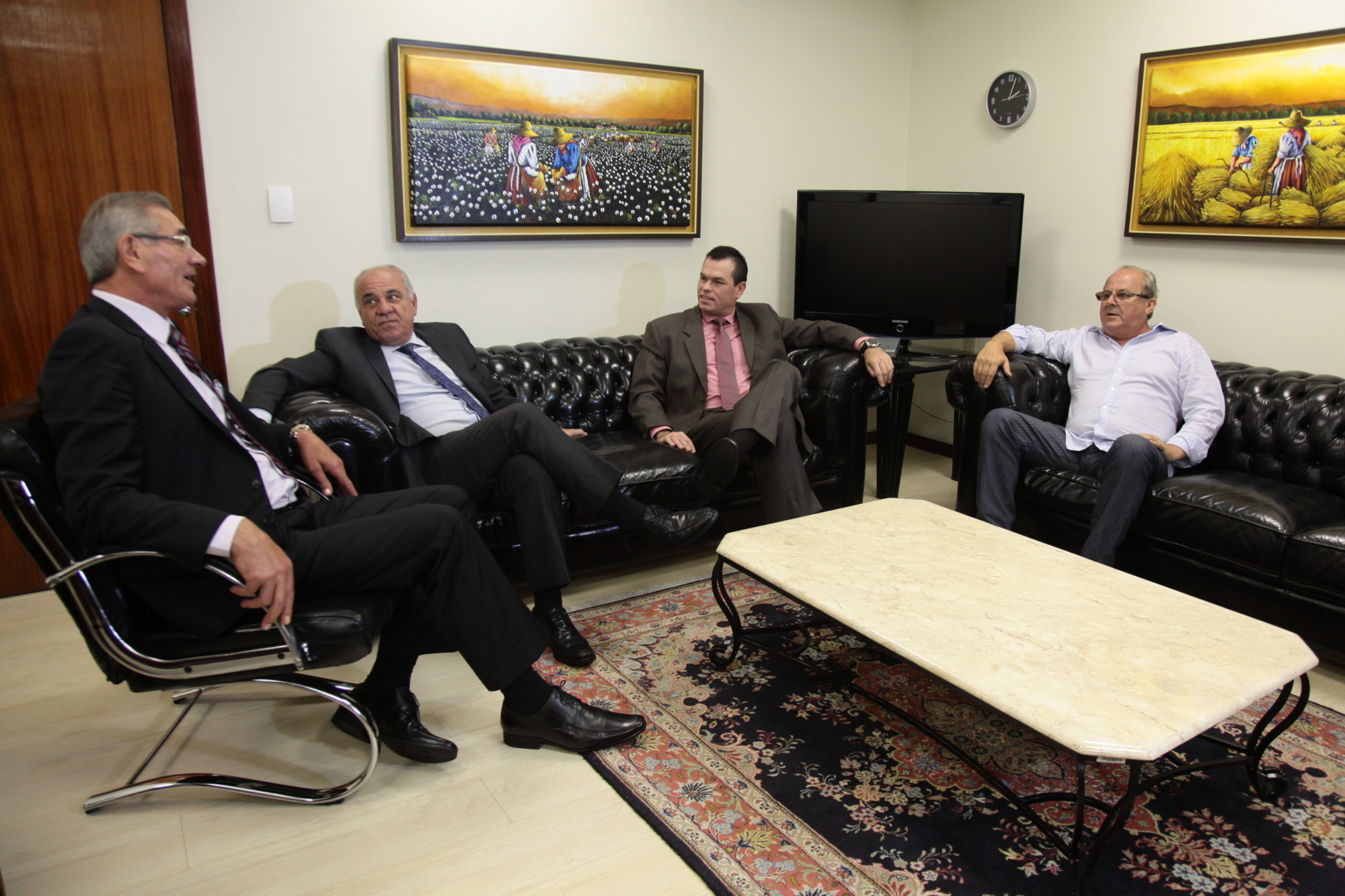 Dreveck recebe visita de presidente e conselheiros do TCE-SC