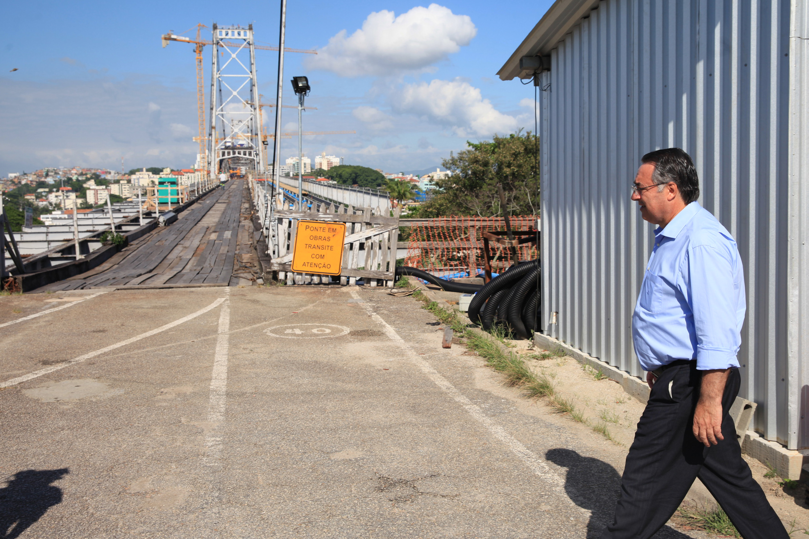 Governador Fala Sobre Obras de Restauração da Ponte Hercílio Luz