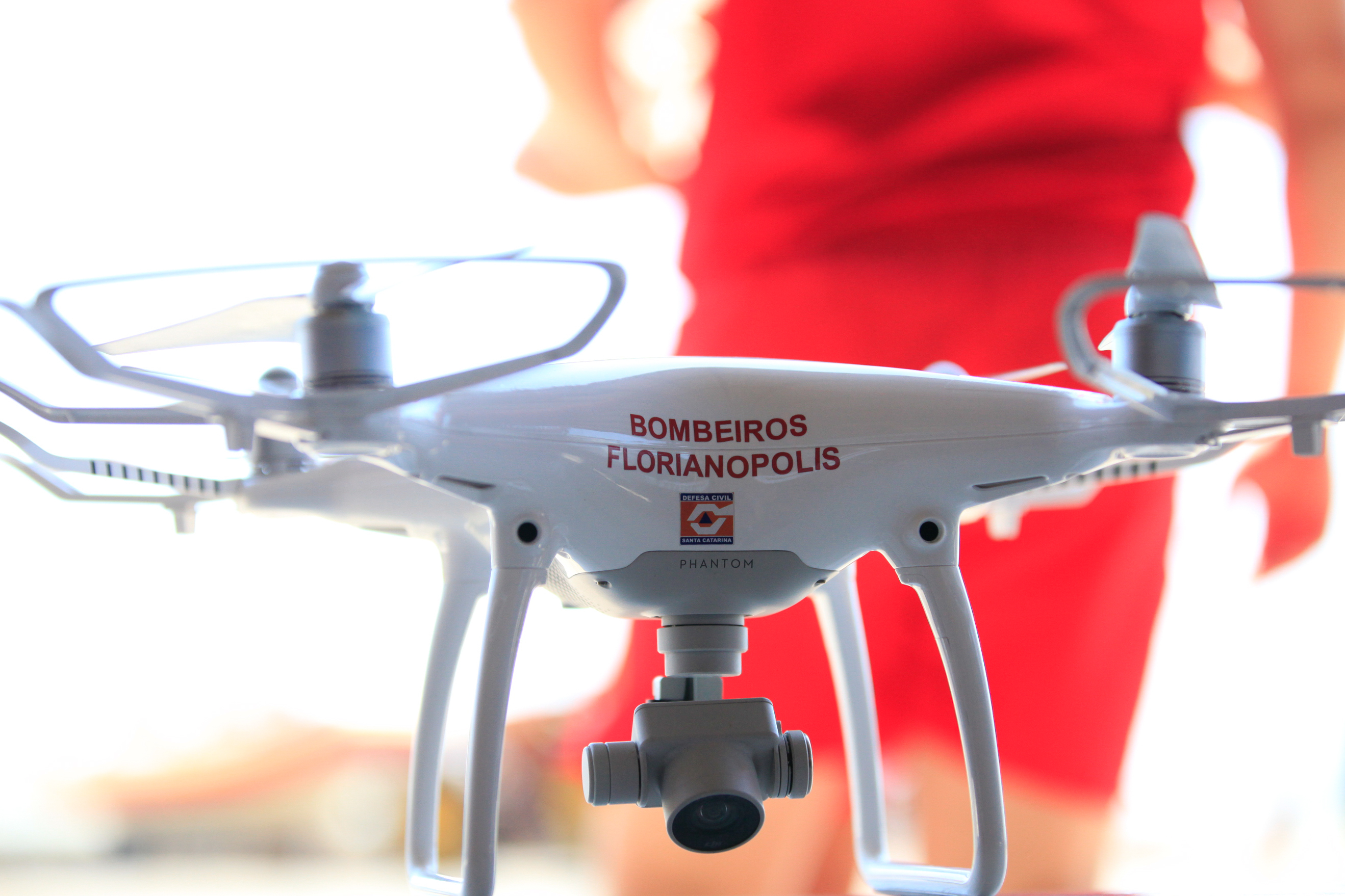 Drone nas operações do corpo de  bombeiros.