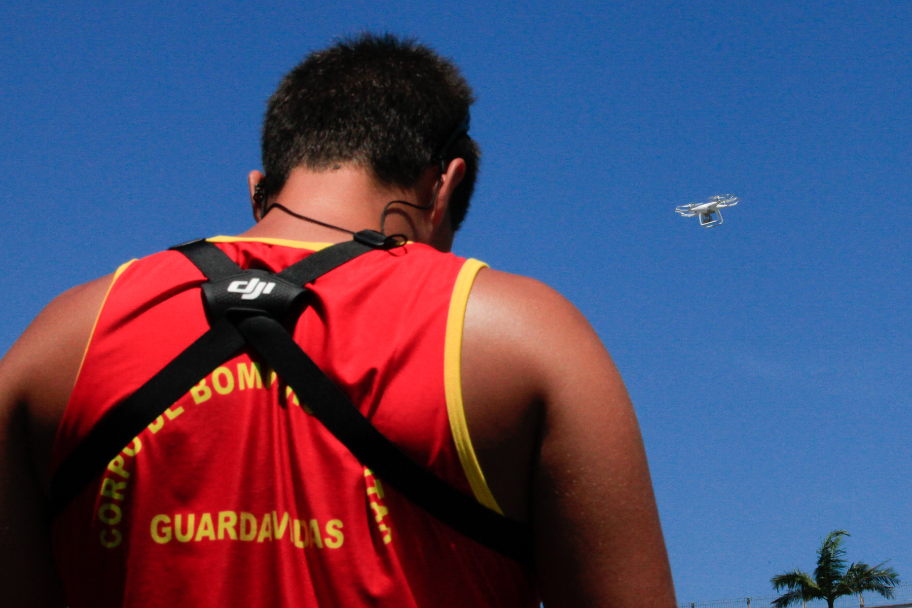 Drone nas operações do corpo de  bombeiros.