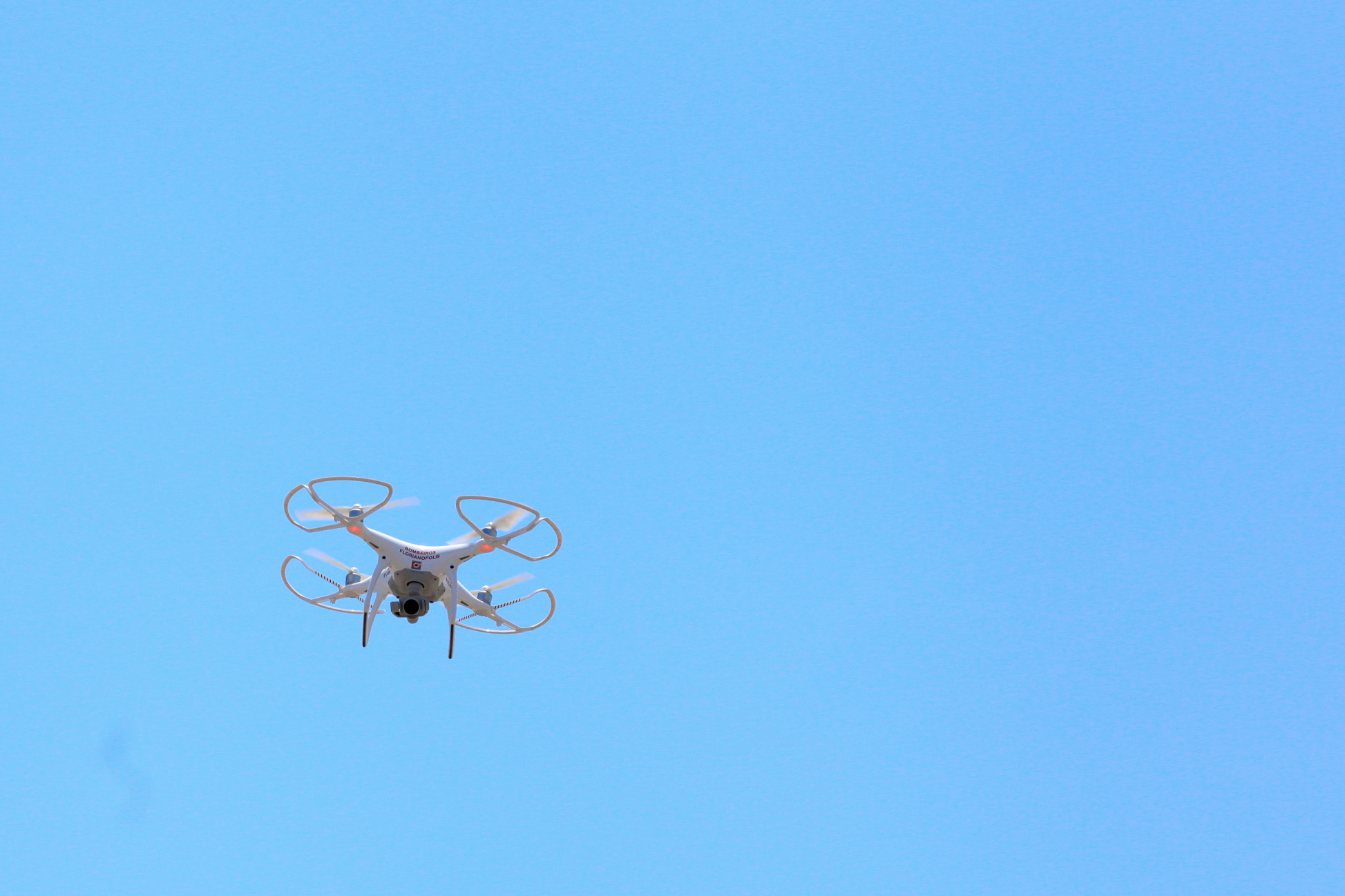 Drone nas operações do corpo de  bombeiros.