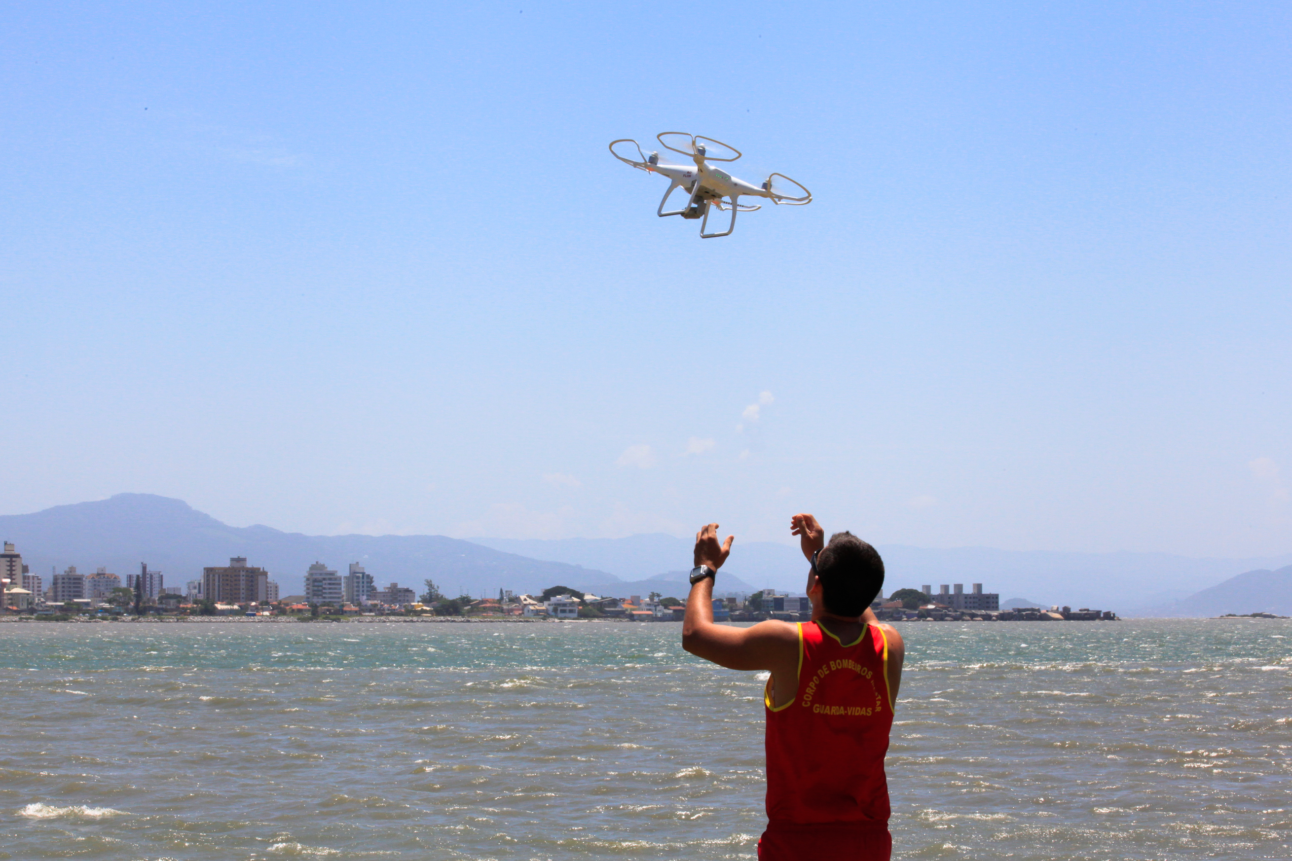 Drone nas operações do corpo de  bombeiros.