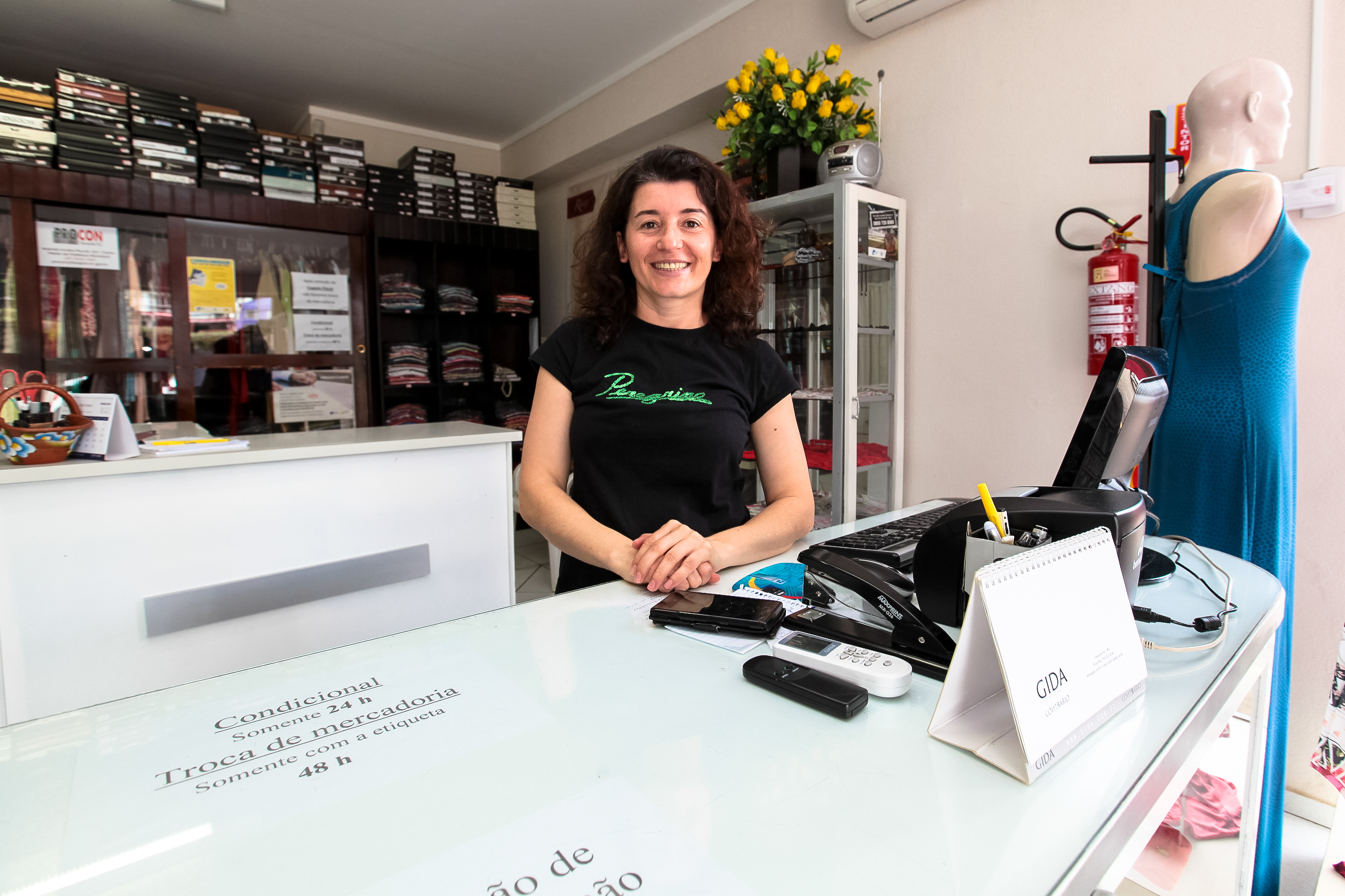 Melânia Pegoraro, comerciante de Tangará.