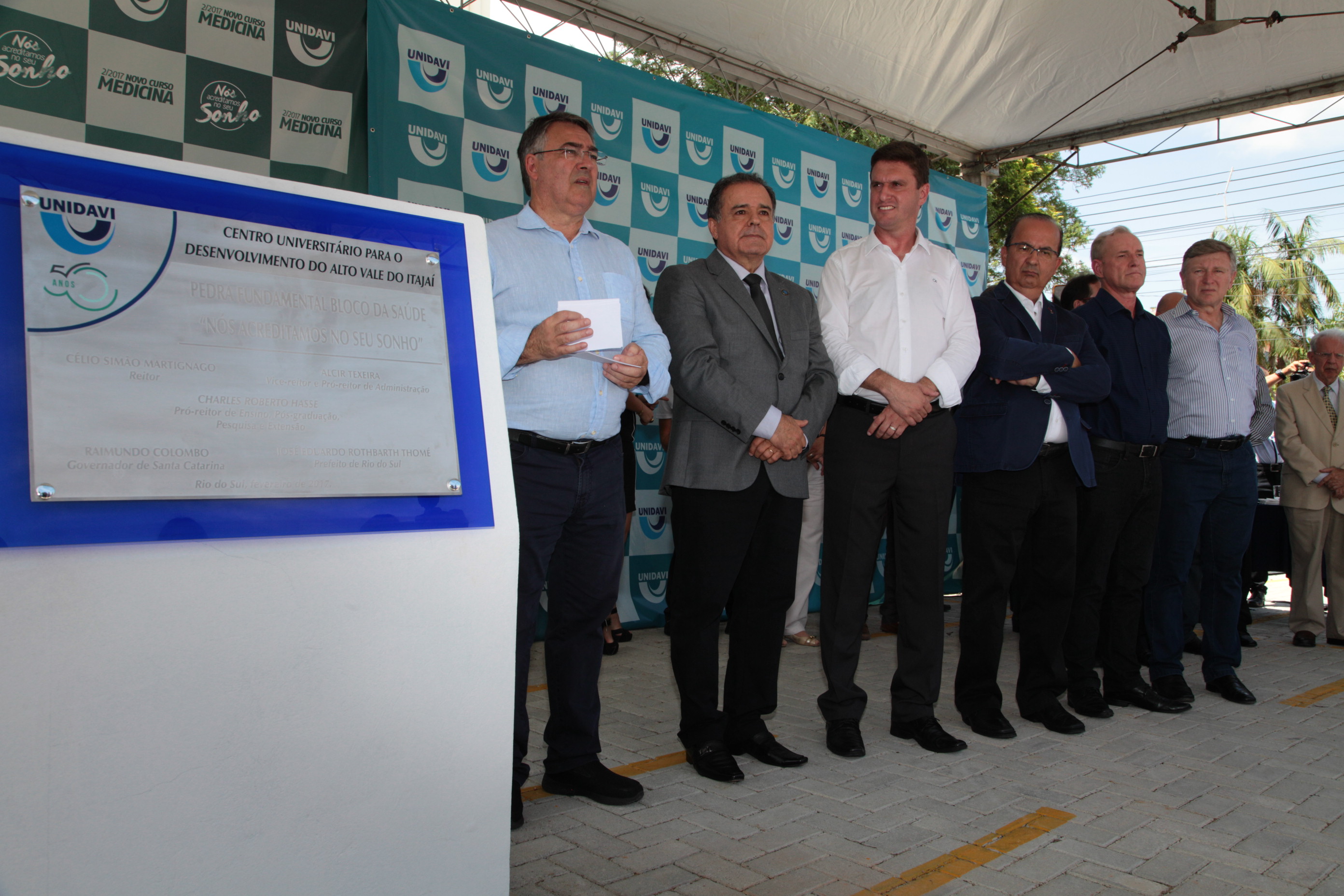 UNIDAVI - Lançamento das Obras do Bloco da Saúde
