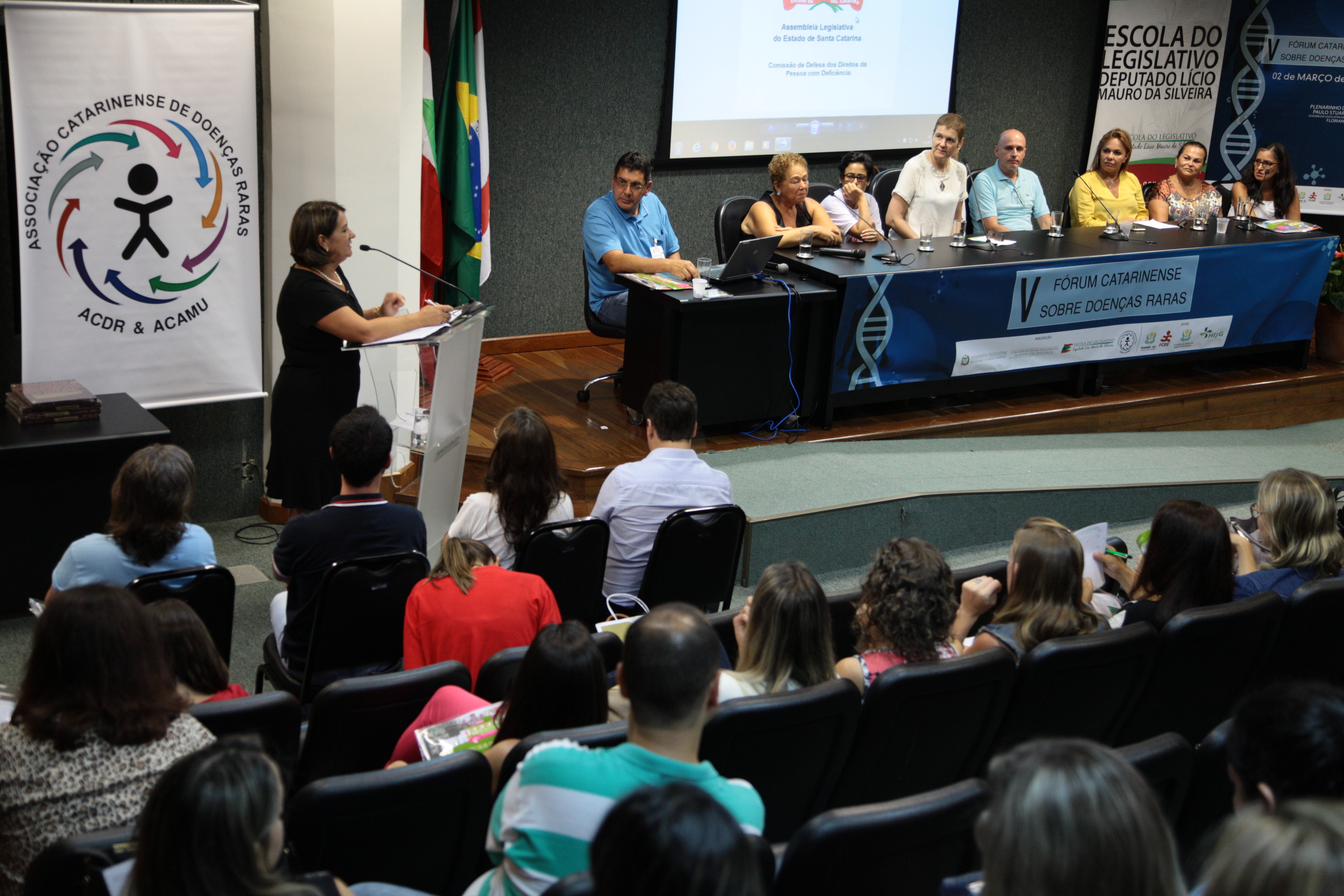 V Fórum catarinense sobre doenças raras. Foto: Miriam Zomer.