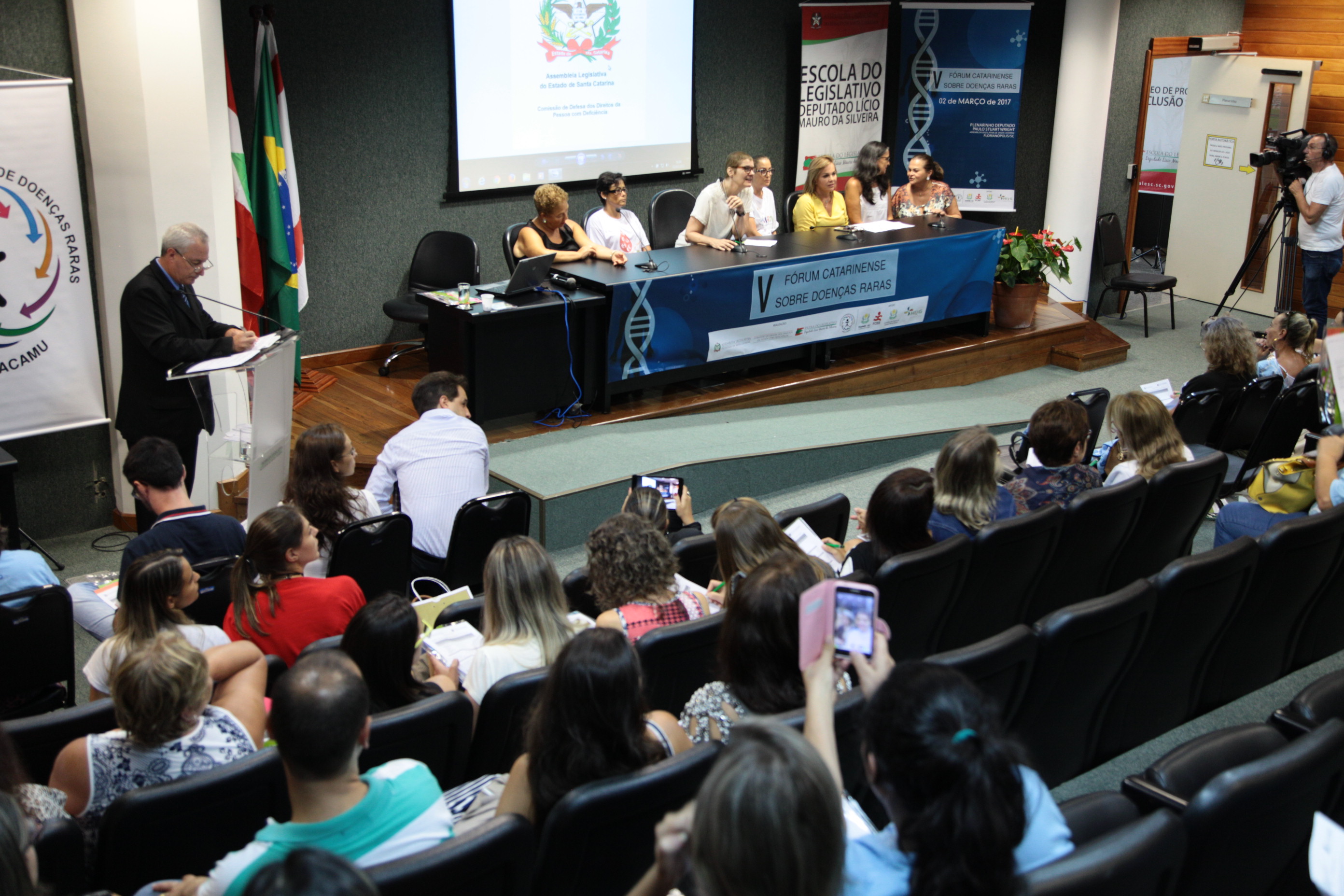 V Fórum catarinense sobre doenças raras. Foto: Miriam Zomer.