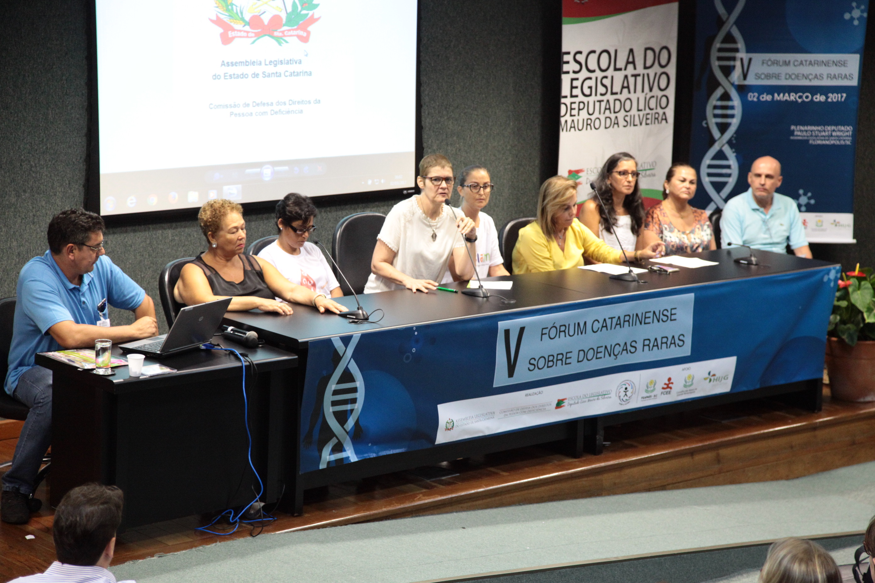V Fórum catarinense sobre doenças raras. Foto: Miriam Zomer.