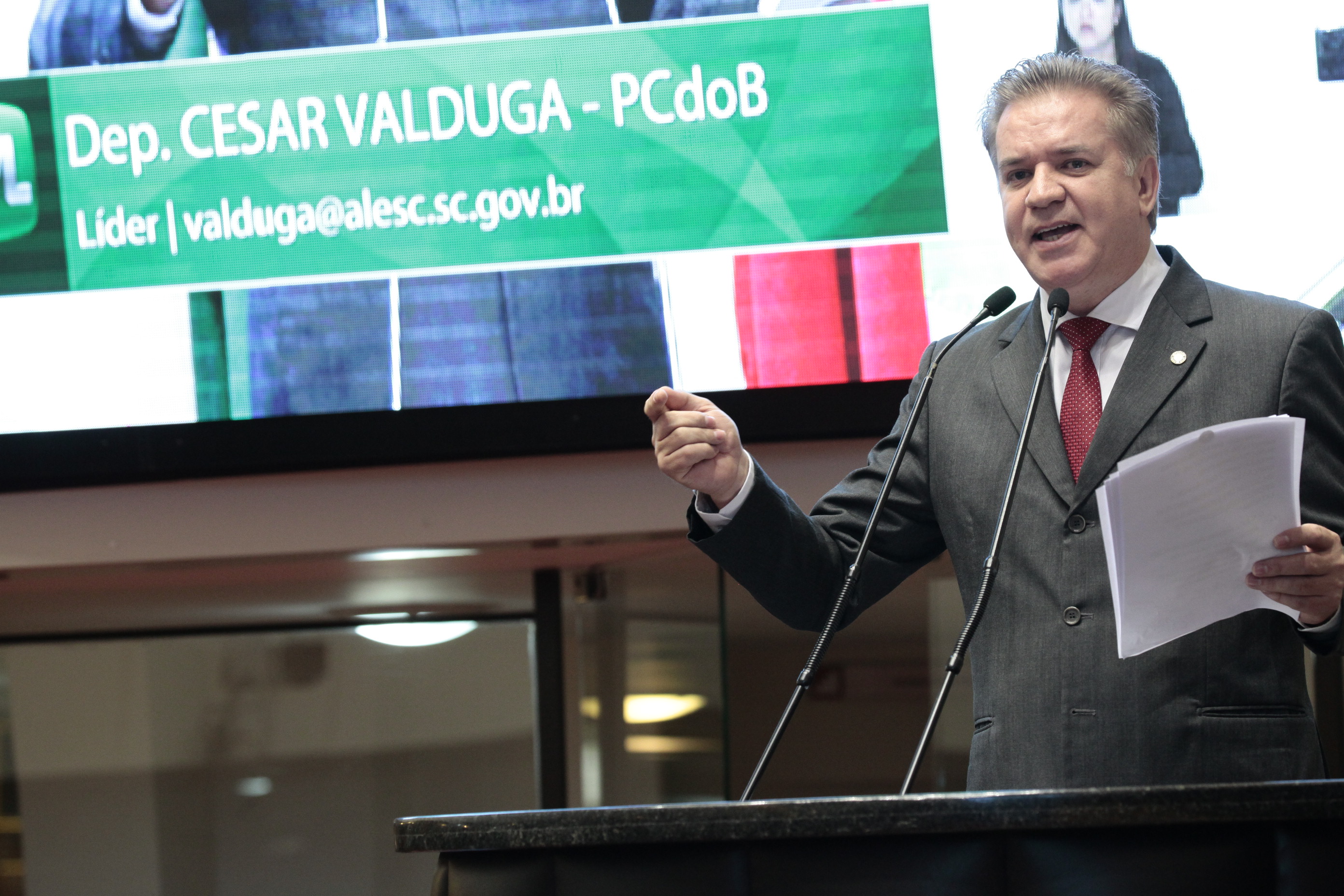 Deputado César Valduga (PCdoB). Sessão Ordinária.