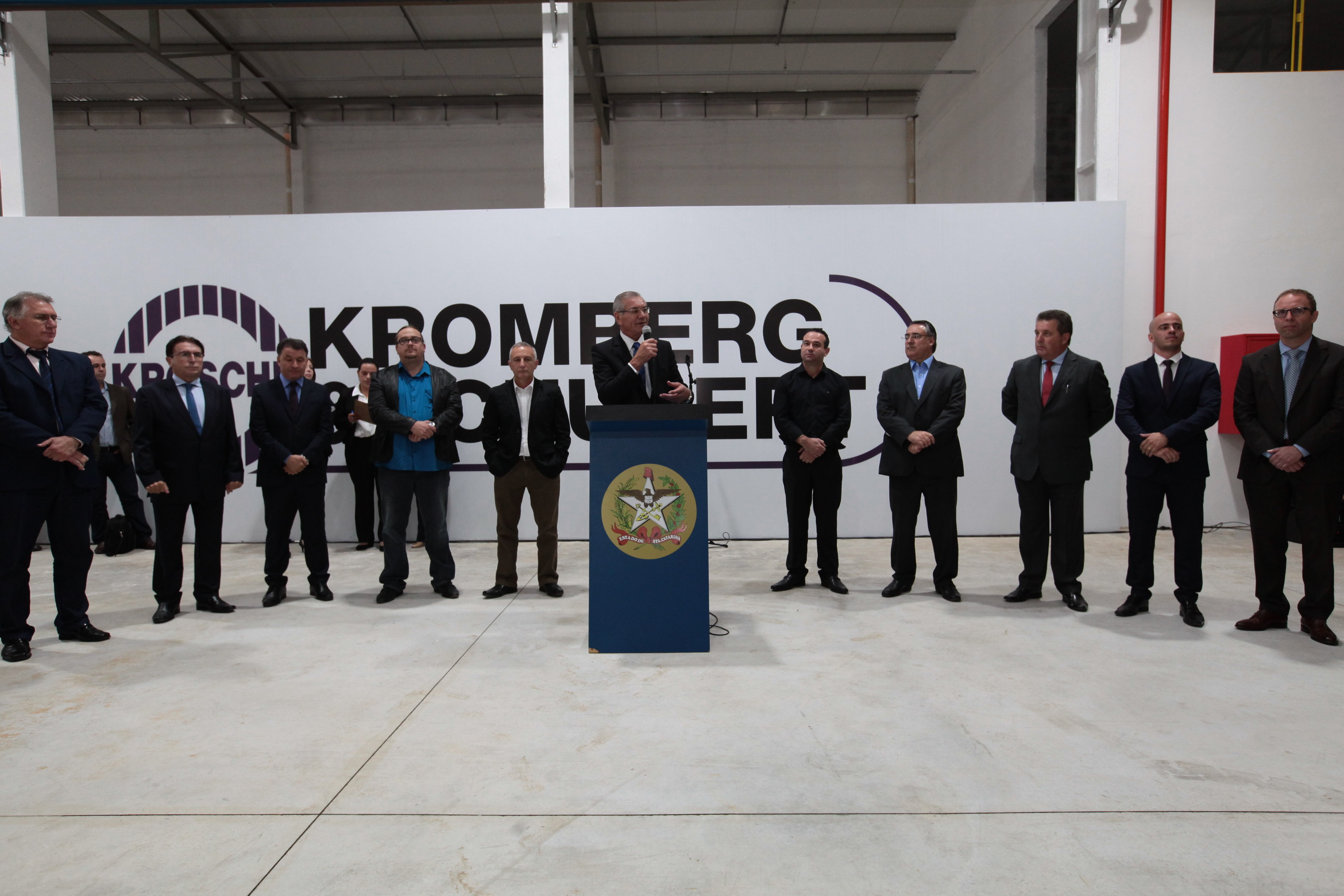 Presidente comparece à Inauguração de fábrica em Mafra.